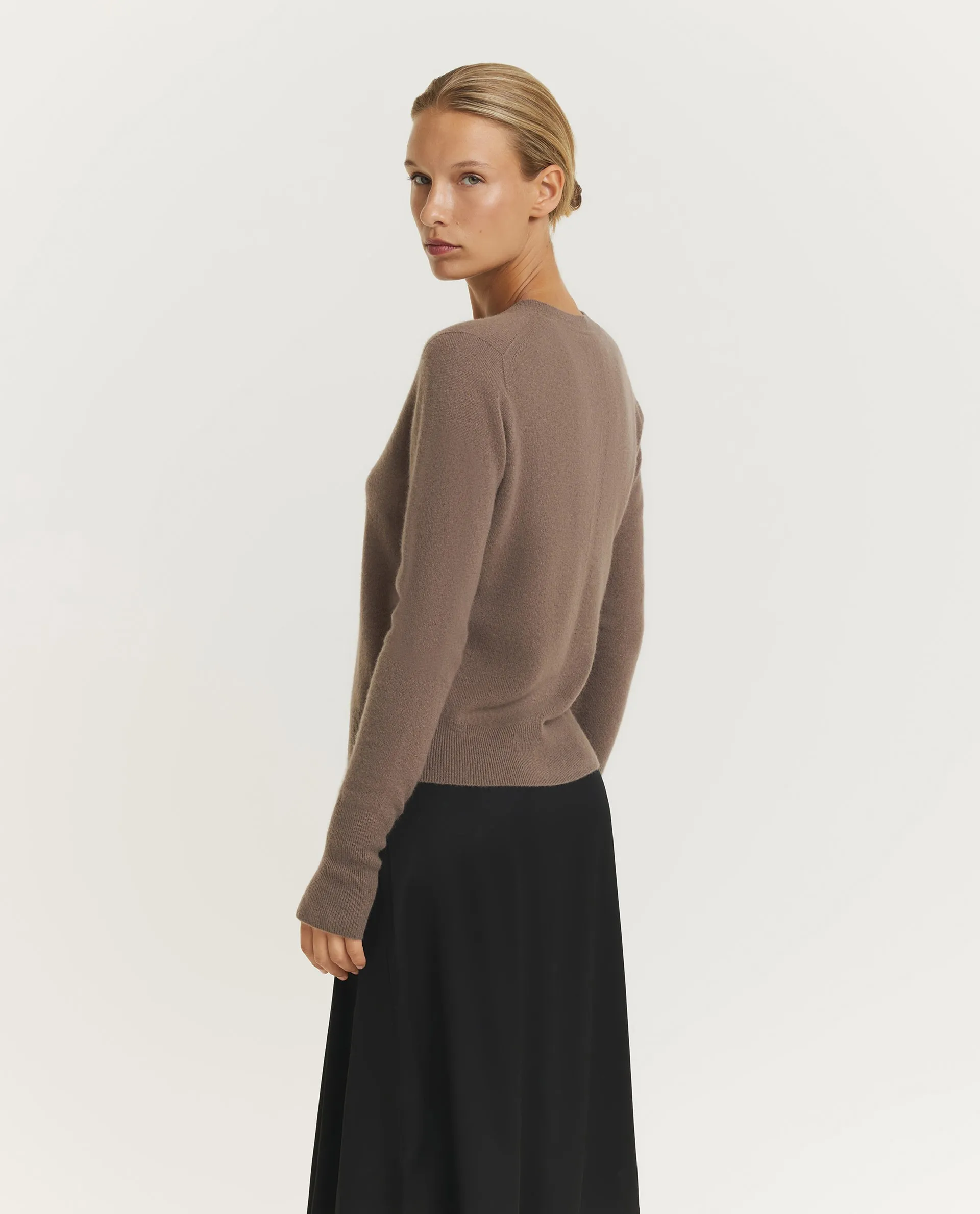 Lichte Cashmere Crewneck Trui - Bruin sold by Pauw Amsterdam product image thumbnail 4