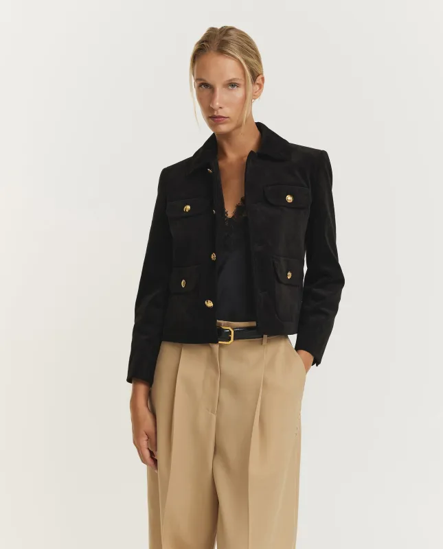 Chamonix Rib Jack - Zwart made by Nili Lotan