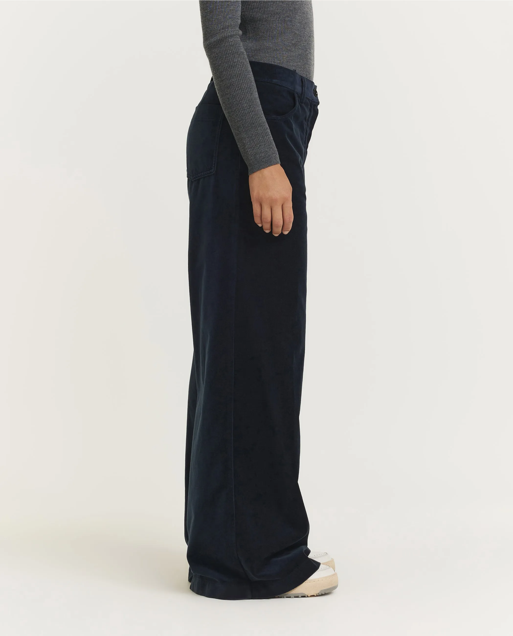 Fluwelen Broek - Donkerblauw sold by Pauw Amsterdam product image thumbnail 2