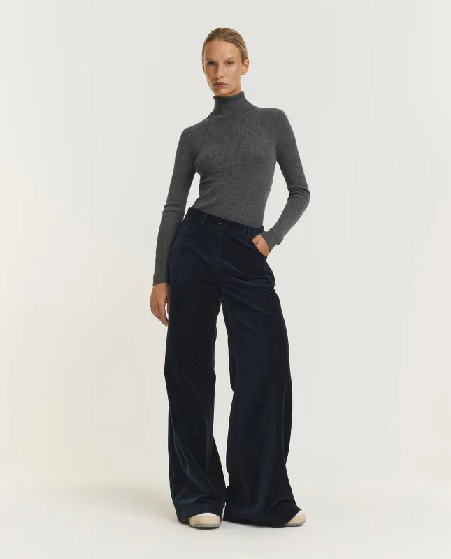 Fluwelen Broek - Donkerblauw sold by Pauw Amsterdam