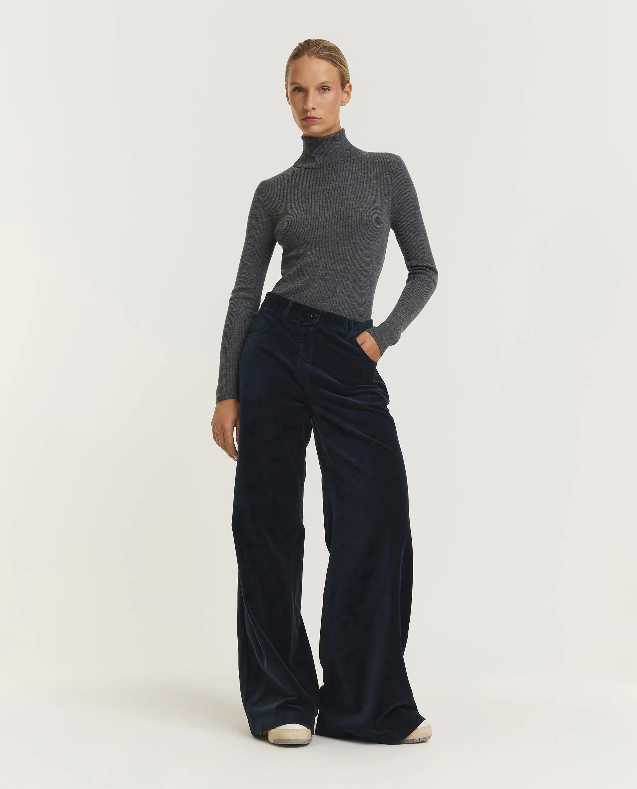 Fluwelen Broek - Donkerblauw sold by Pauw Amsterdam