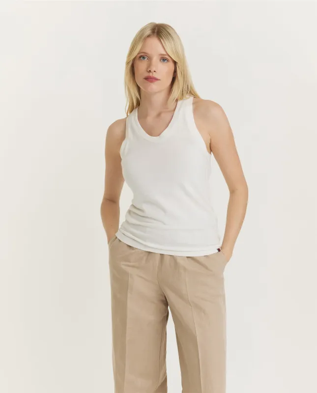 N°270 'Vest' Tanktop - Ecru sold by Pauw Amsterdam