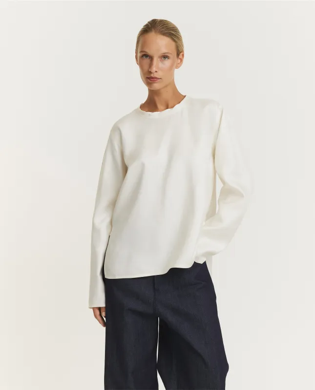 Zijden Bach Top - Ecru sold by Pauw Amsterdam