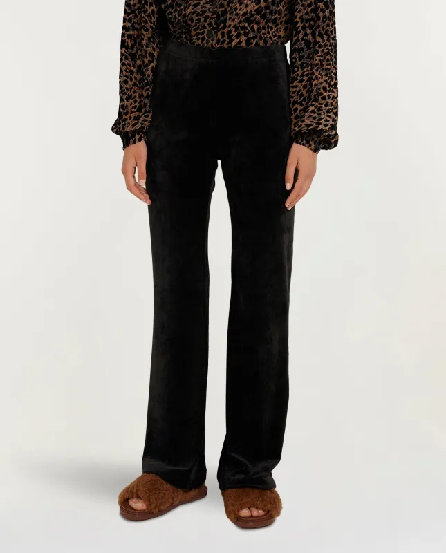 Fluwelen Flare Jogger - Zwart sold by Pauw Amsterdam