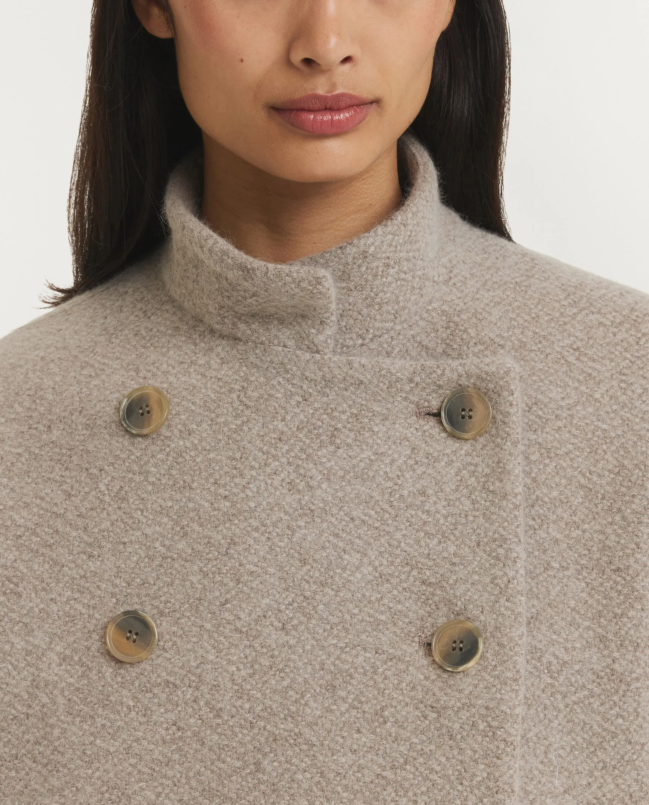 Wol Blend Peacoat - Lichtbruin sold by Pauw Amsterdam product image thumbnail 2