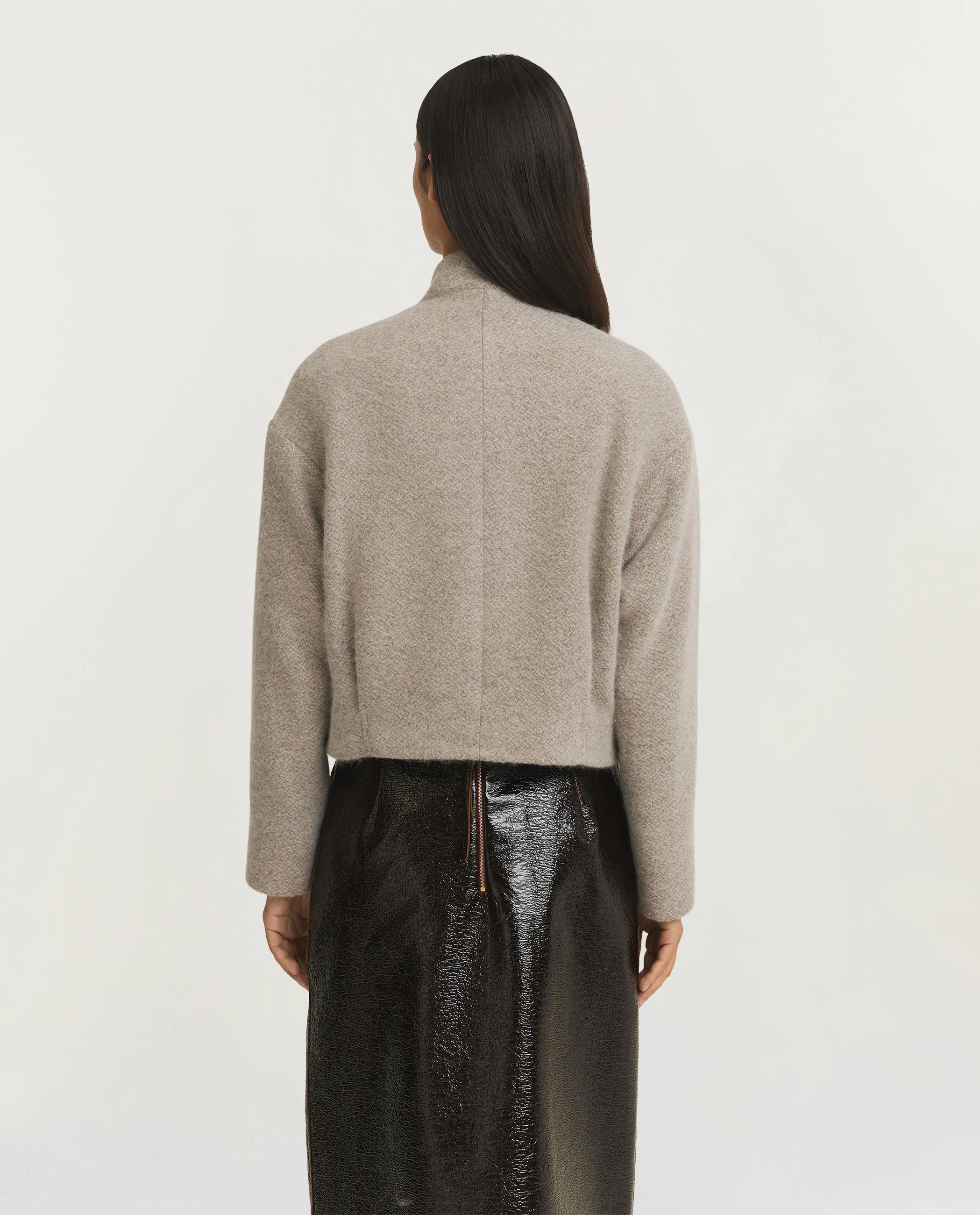 Wol Blend Peacoat - Lichtbruin sold by Pauw Amsterdam product image thumbnail 4