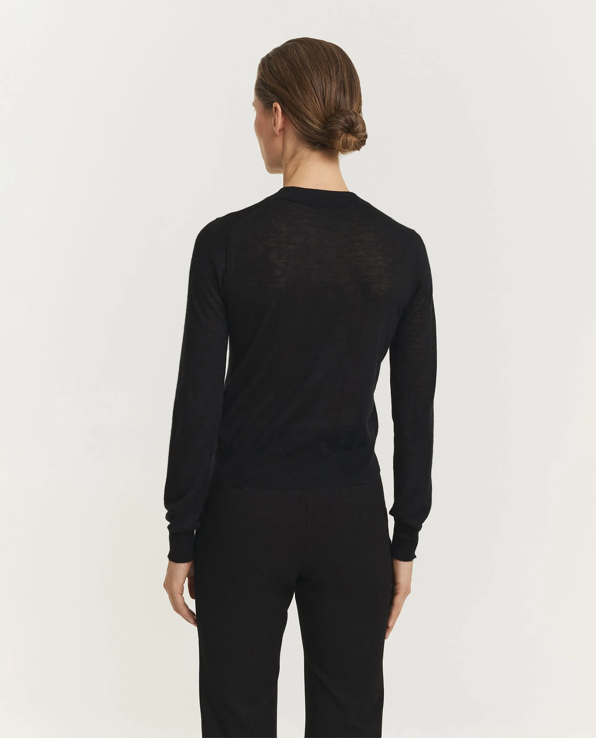 Cashair Ronde Hals Trui - Zwart sold by Pauw Amsterdam product image thumbnail 5