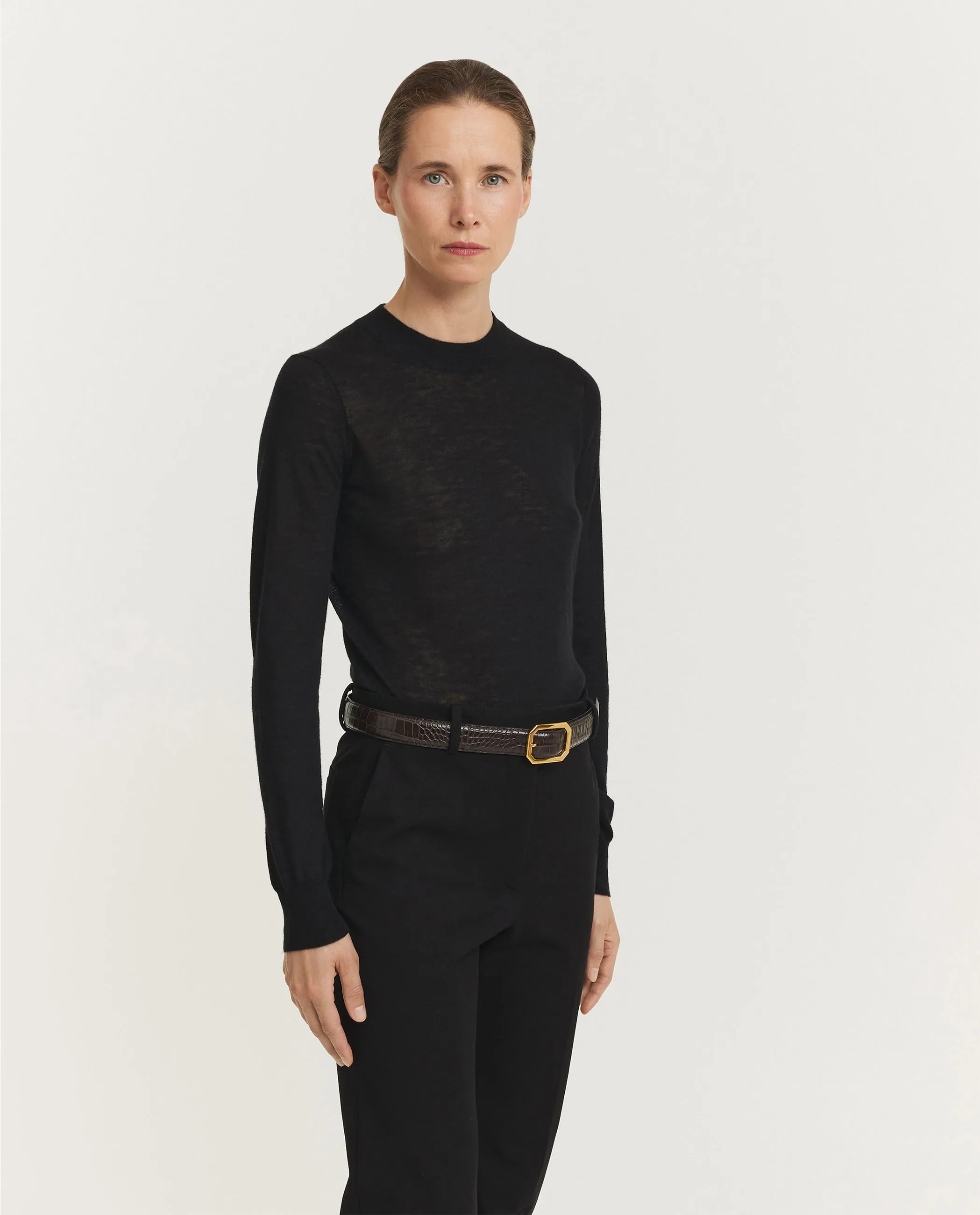 Cashair Ronde Hals Trui - Zwart sold by Pauw Amsterdam product image thumbnail 4