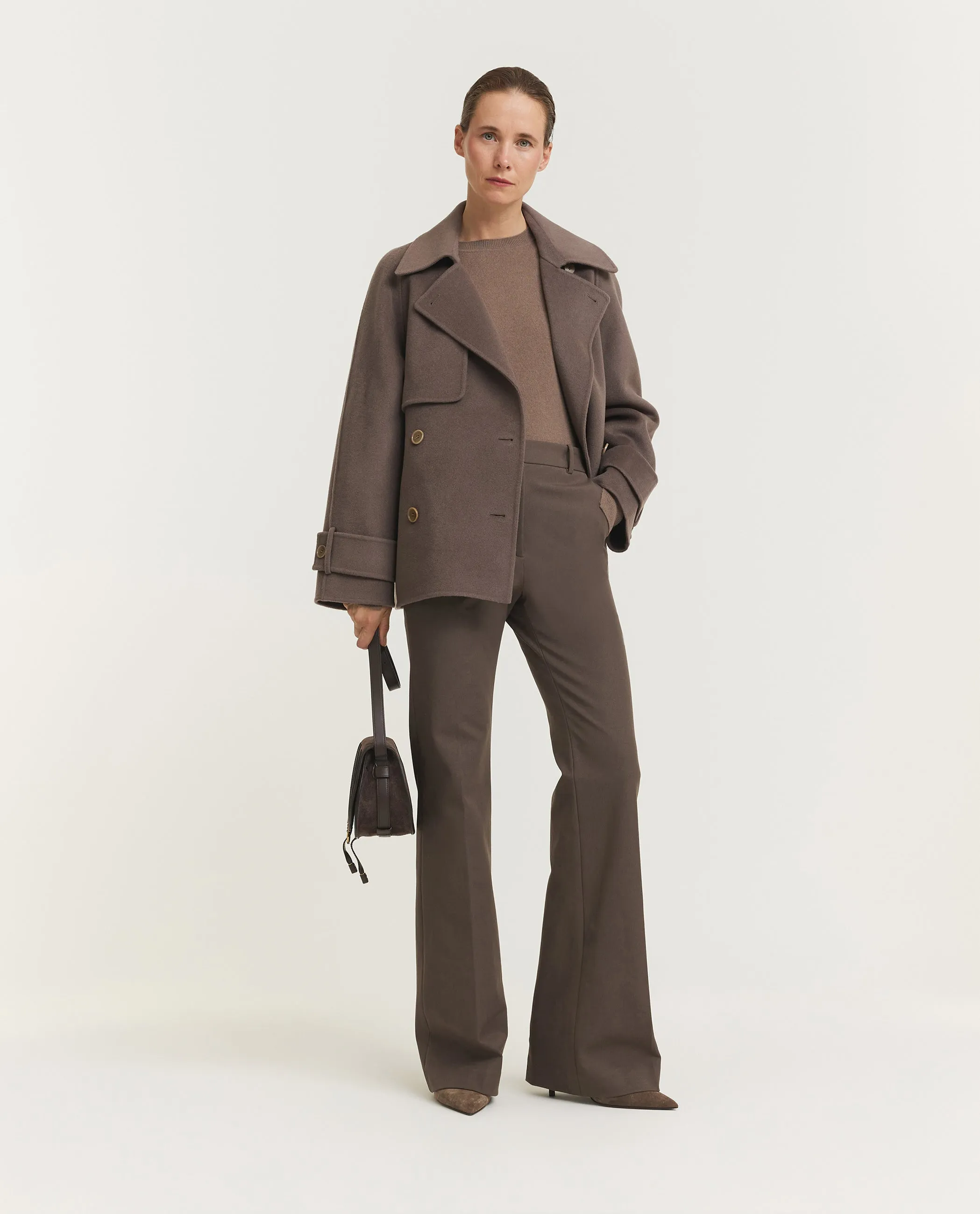 Marne Wol Cashmere Coat - Bruin sold by Pauw Amsterdam product image thumbnail 3
