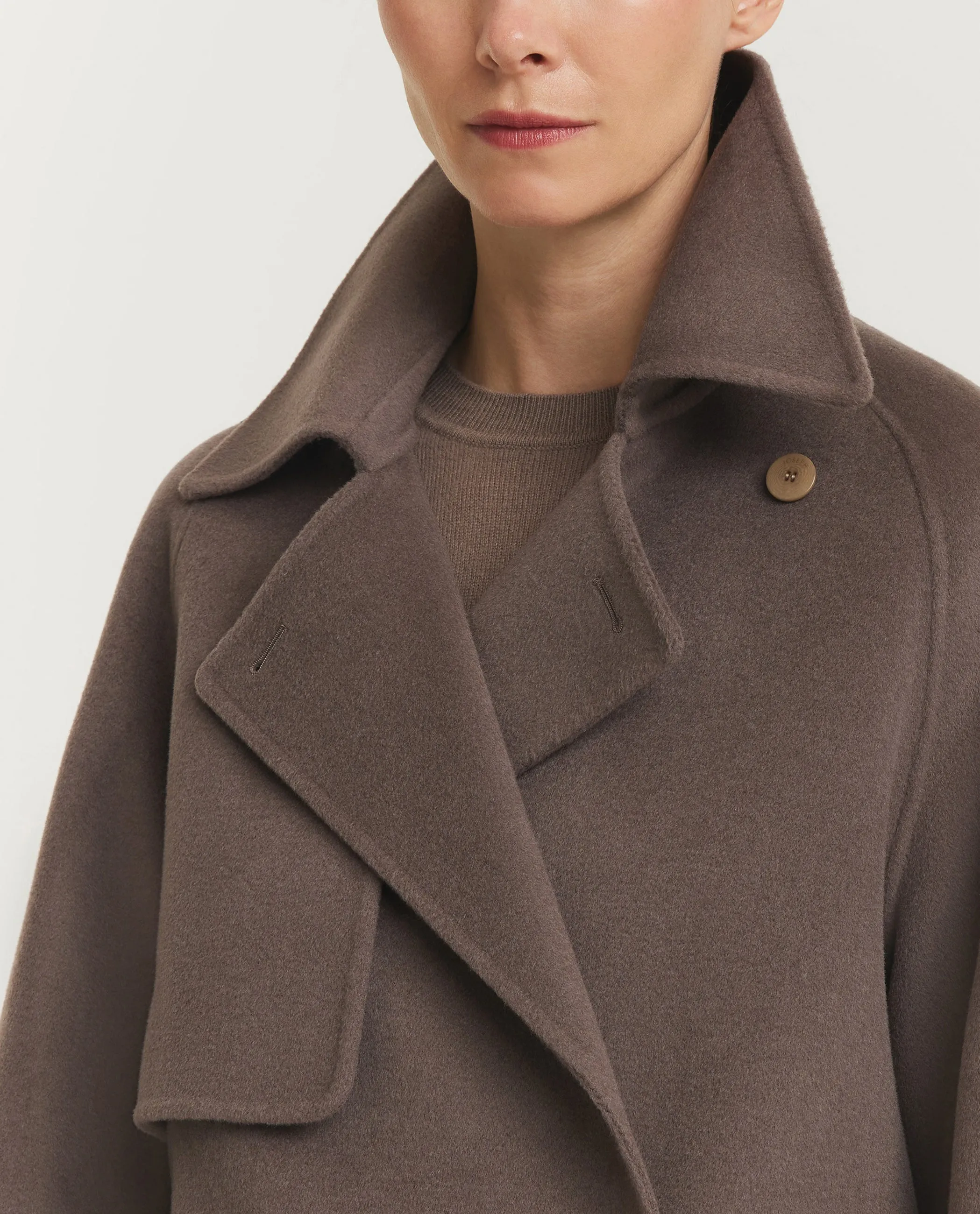 Marne Wol Cashmere Coat - Bruin sold by Pauw Amsterdam product image thumbnail 2