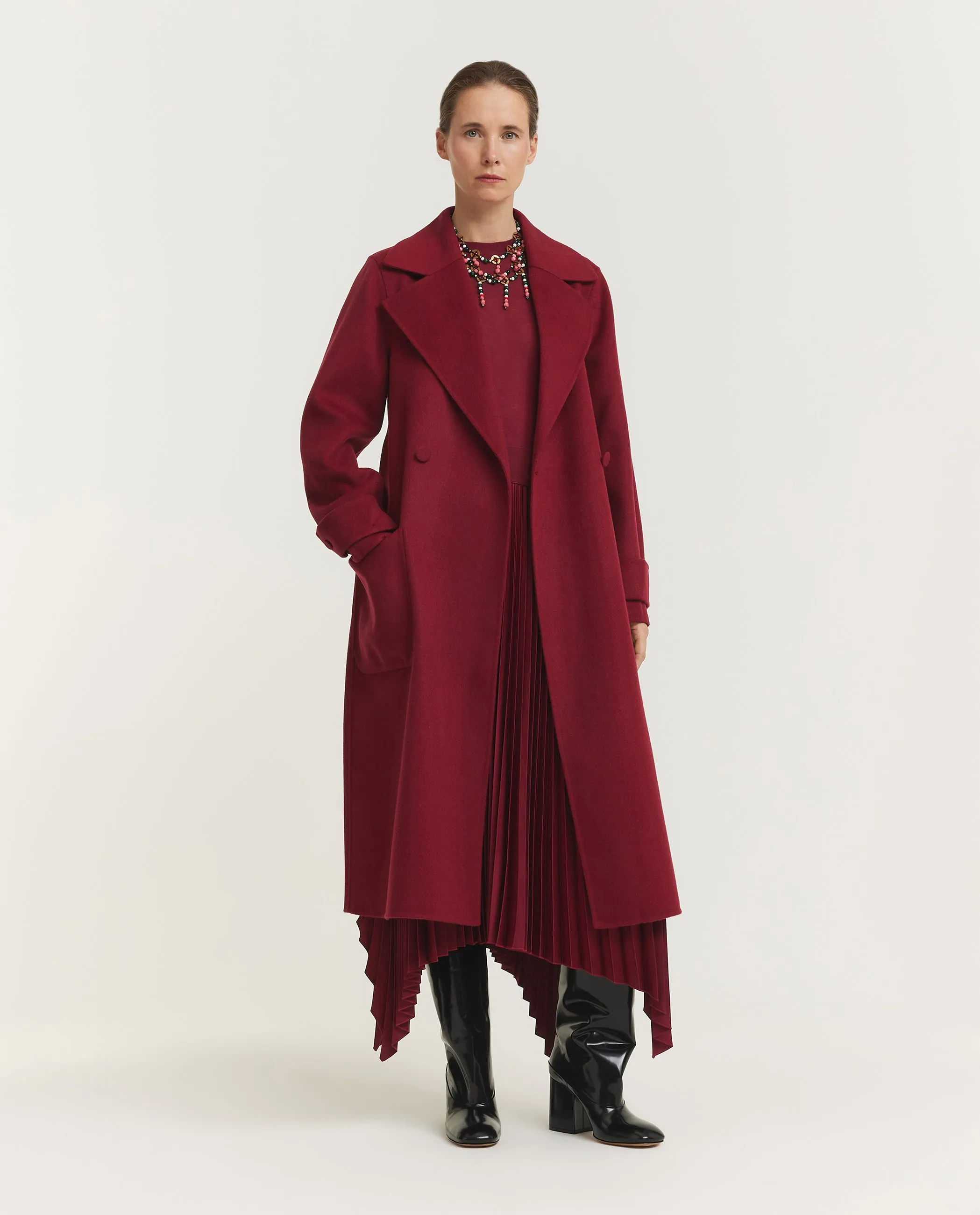 Arline Wol Cashmere Overjas - Rood sold by Pauw Amsterdam product image thumbnail 3