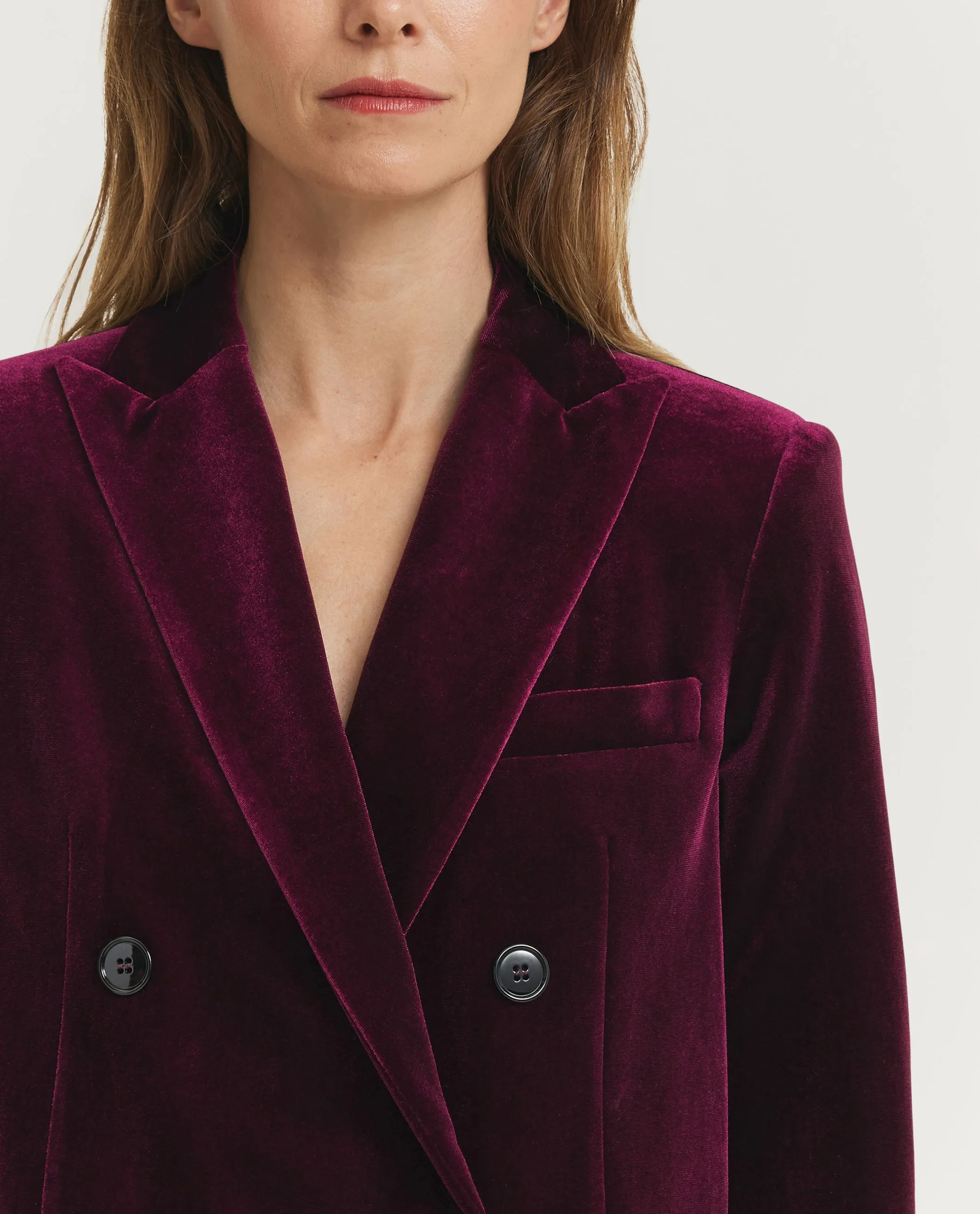 Fluwelen Double-Breasted Jasje - Rood sold by Pauw Amsterdam product image thumbnail 2