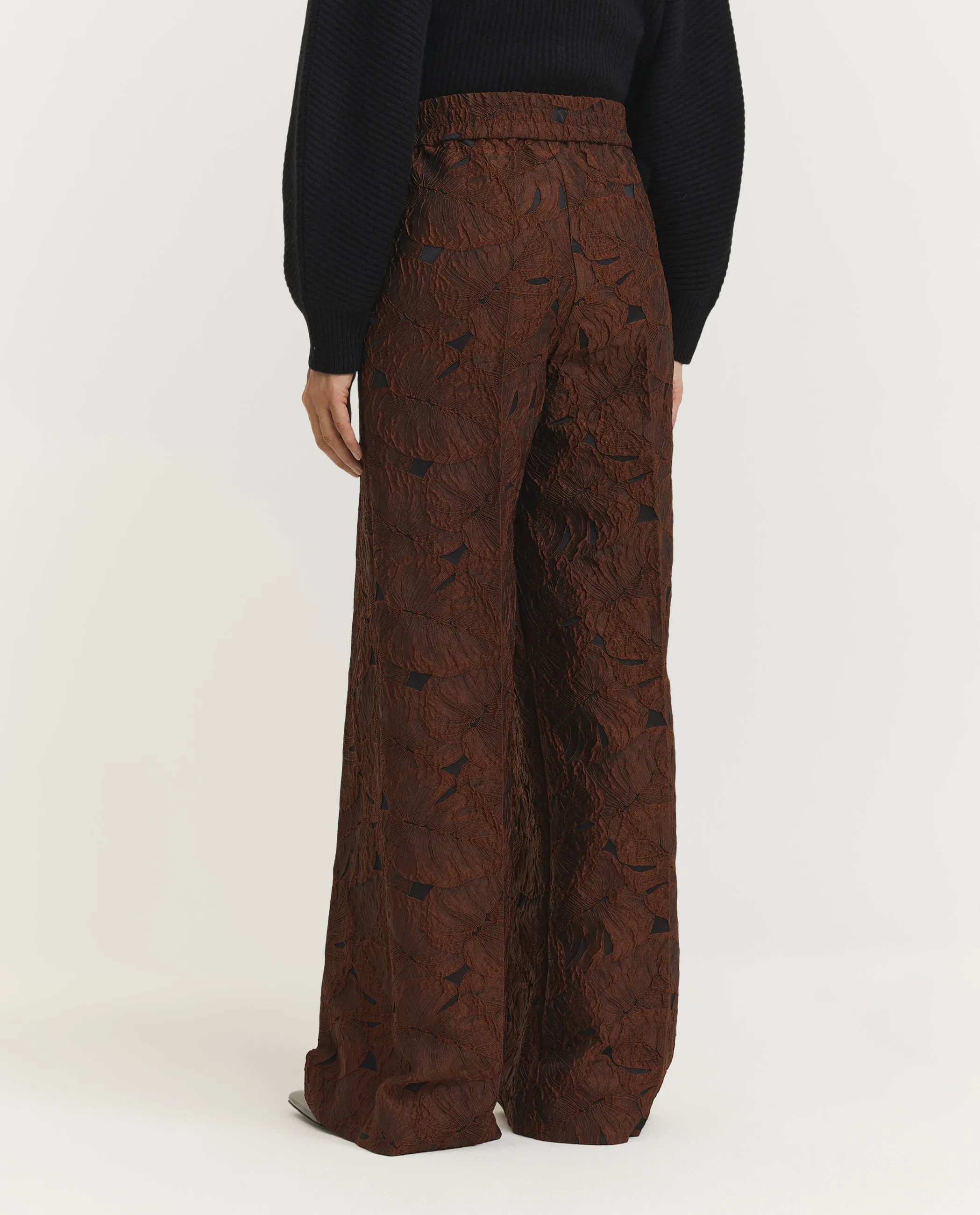 Wijde Patroon Pantalon - Bruin sold by Pauw Amsterdam product image thumbnail 4