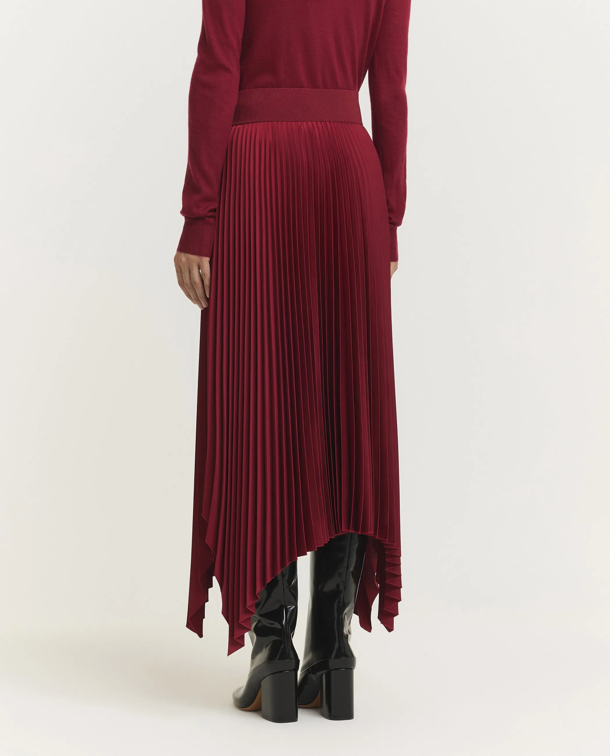 Asymmetrische Plissé Rok - Rood sold by Pauw Amsterdam product image thumbnail 4