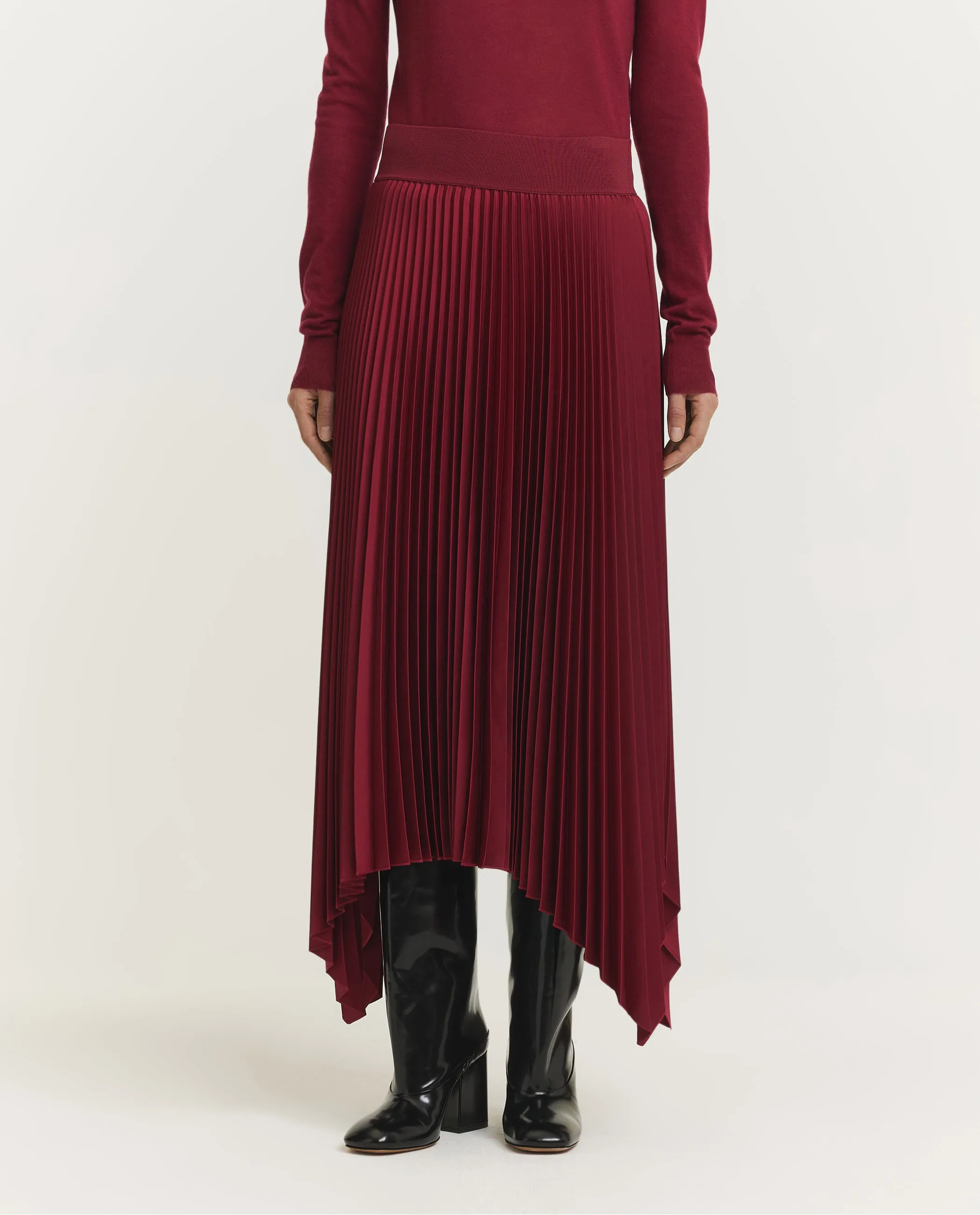 Asymmetrische Plissé Rok - Rood sold by Pauw Amsterdam product image thumbnail 2