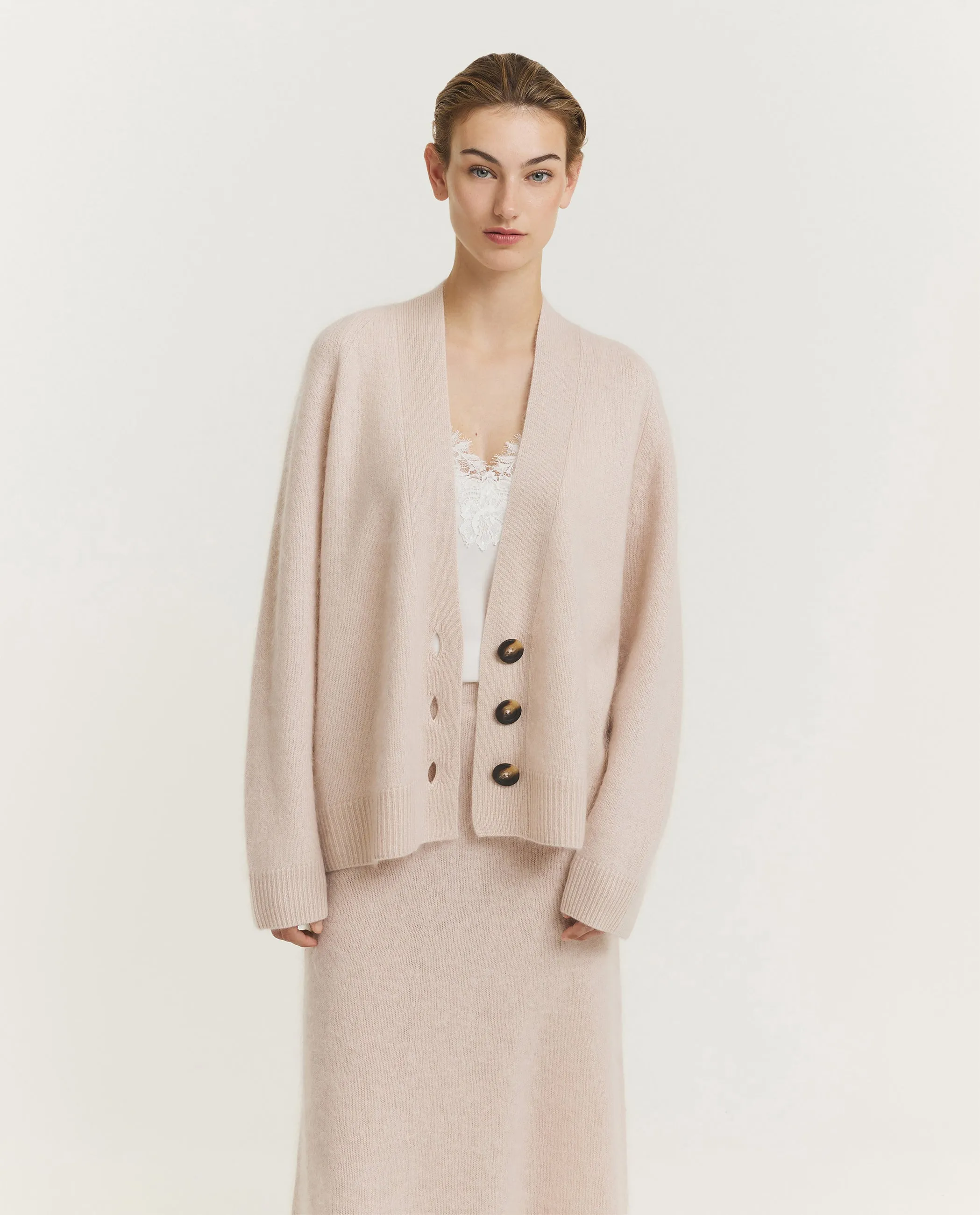 Relaxed Wollen Vest - Roze sold by Pauw Amsterdam