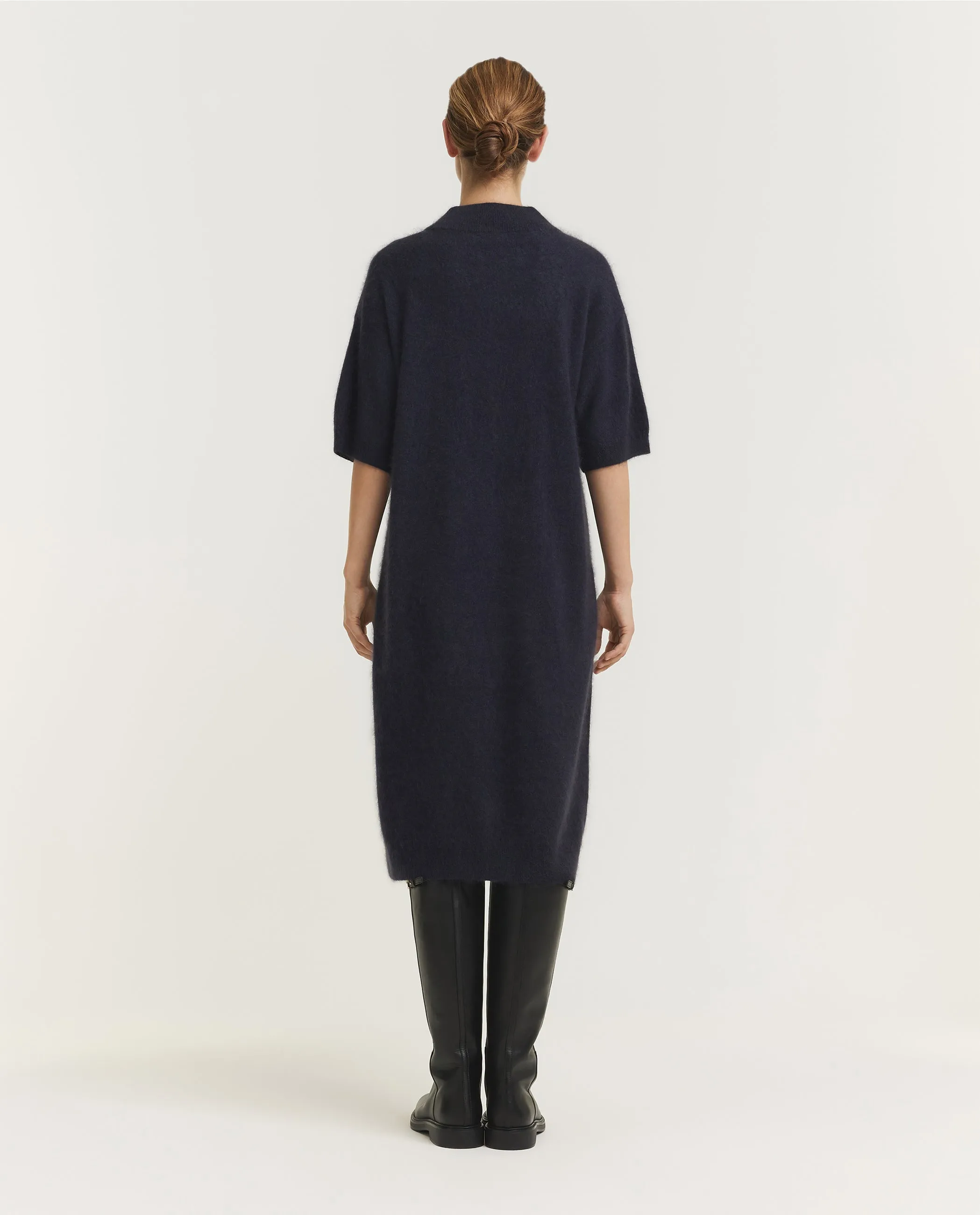 Wol Cashmere Jurk - Donkerblauw sold by Pauw Amsterdam product image thumbnail 4
