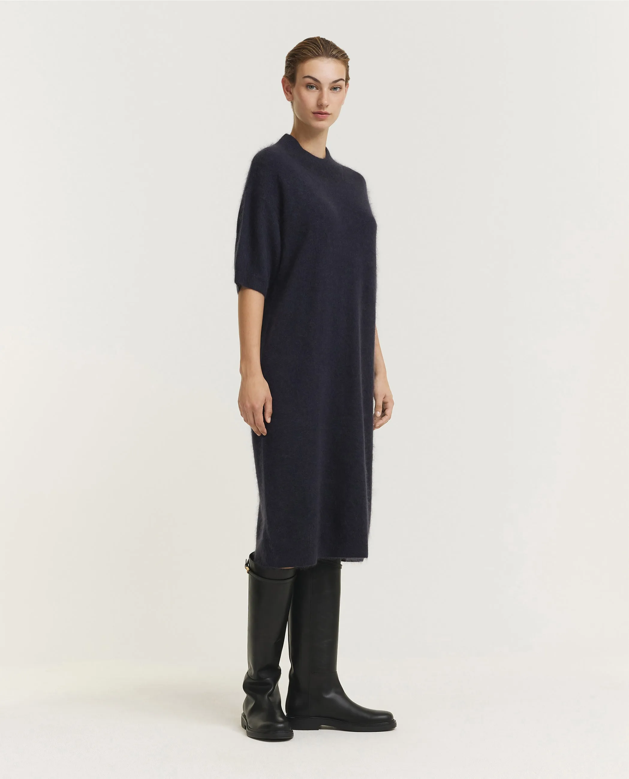Wol Cashmere Jurk - Donkerblauw sold by Pauw Amsterdam product image thumbnail 3