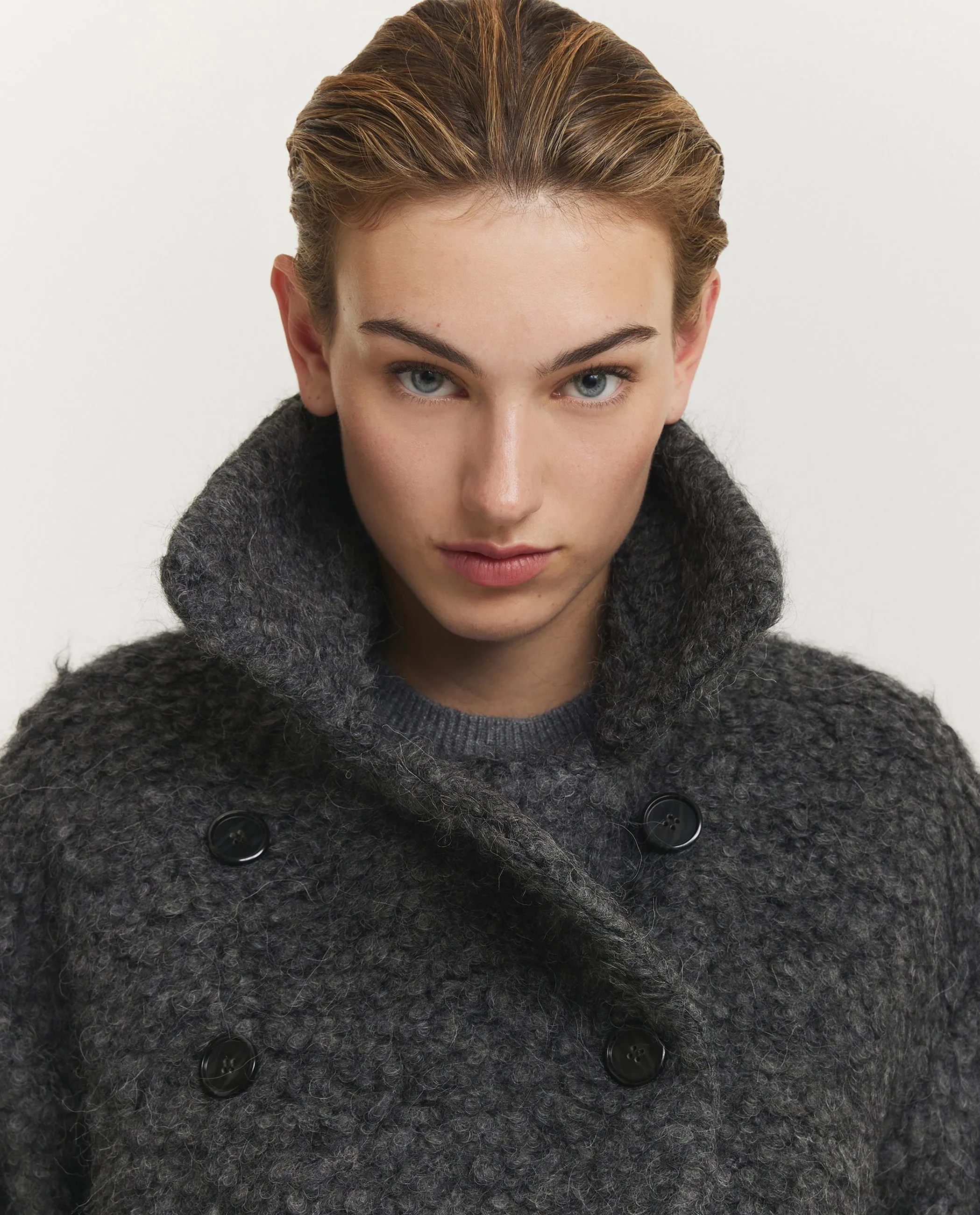 Bouclé Overjas - Donkergrijs sold by Pauw Amsterdam product image thumbnail 2