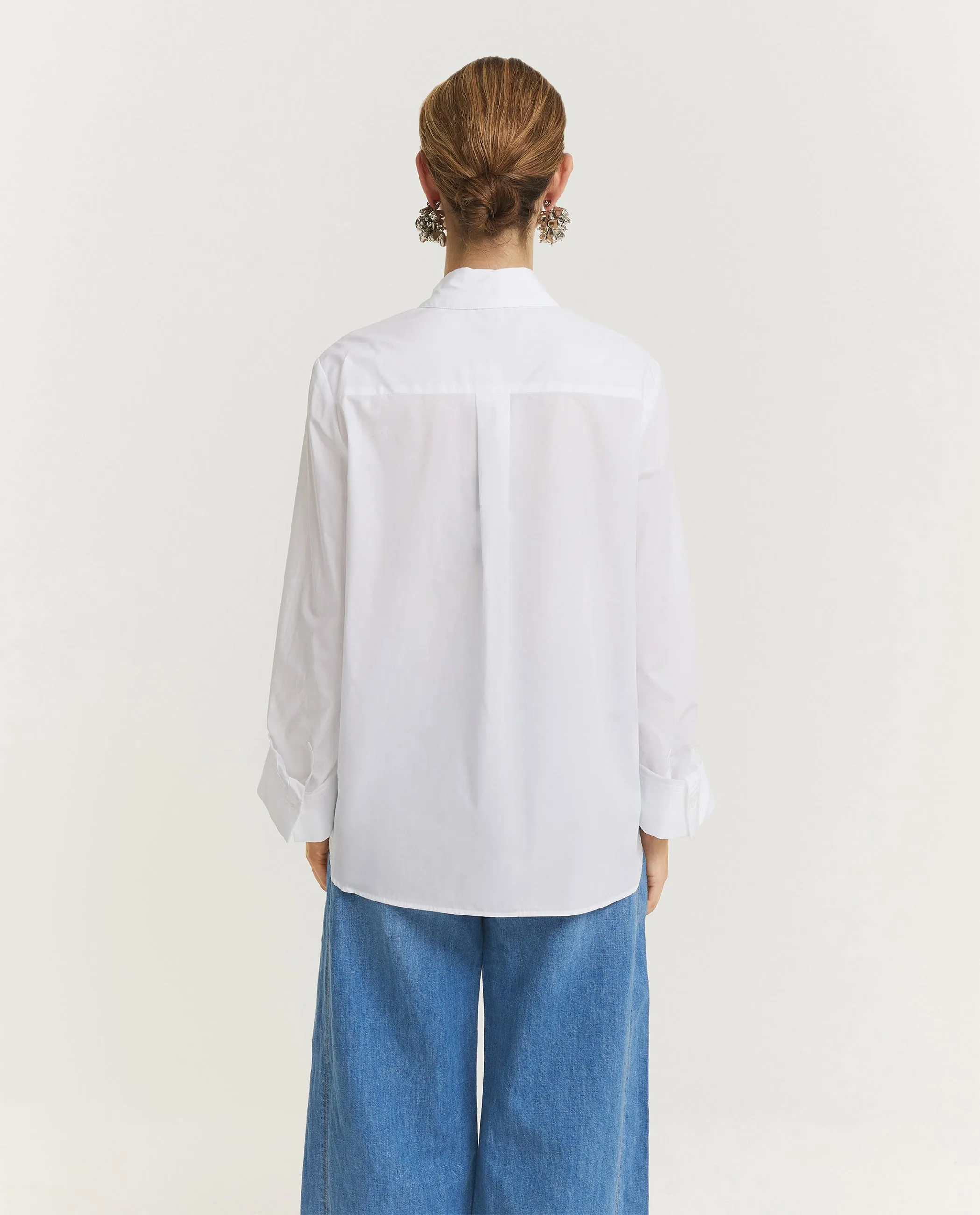 Katoenen Boyfriend Shirt - Wit sold by Pauw Amsterdam product image thumbnail 5