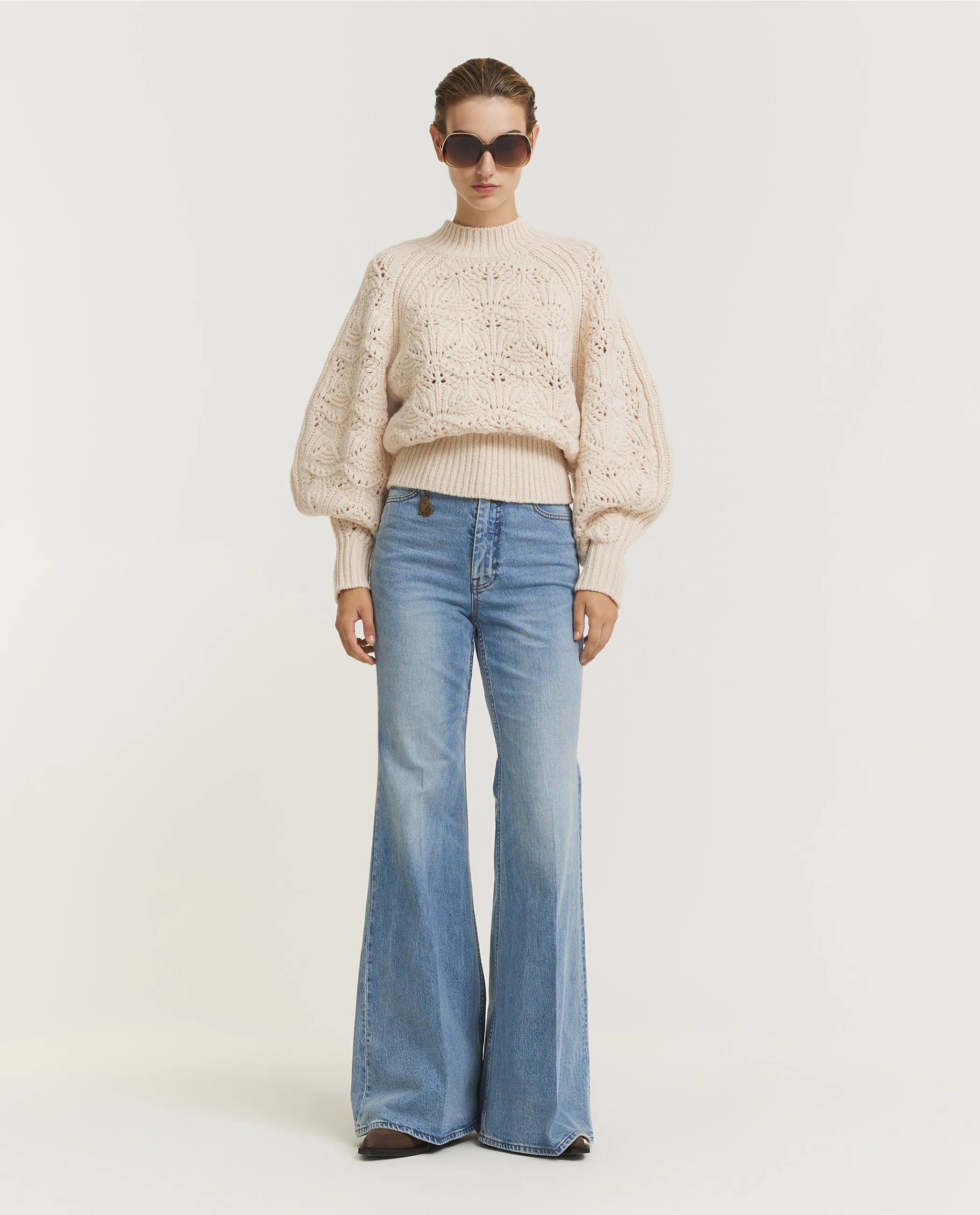 Hypnotic Cable Knit Trui - Ecru sold by Pauw Amsterdam product image thumbnail 3