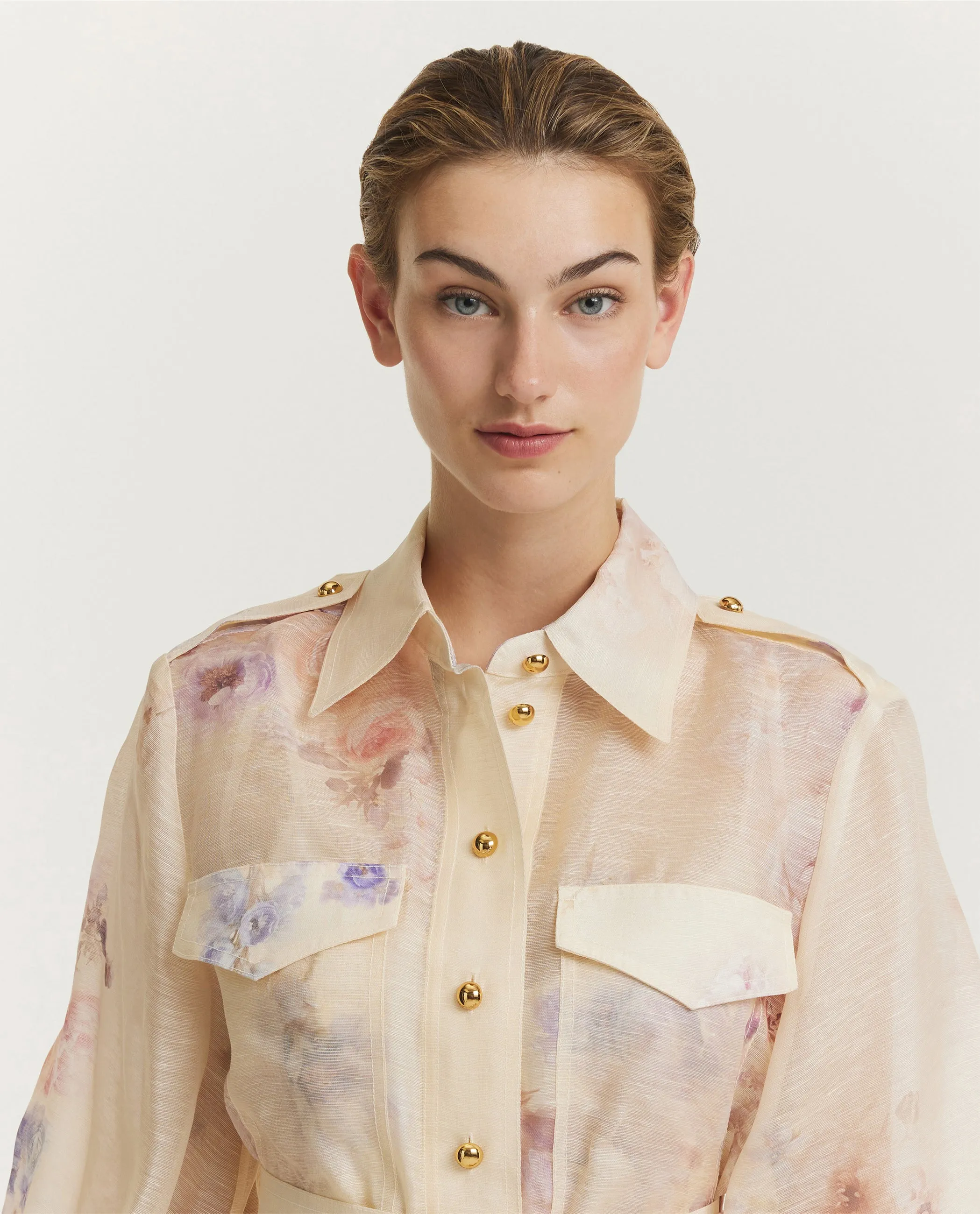 Hypnotic Utility Mini Jurk - Ecru sold by Pauw Amsterdam product image thumbnail 2