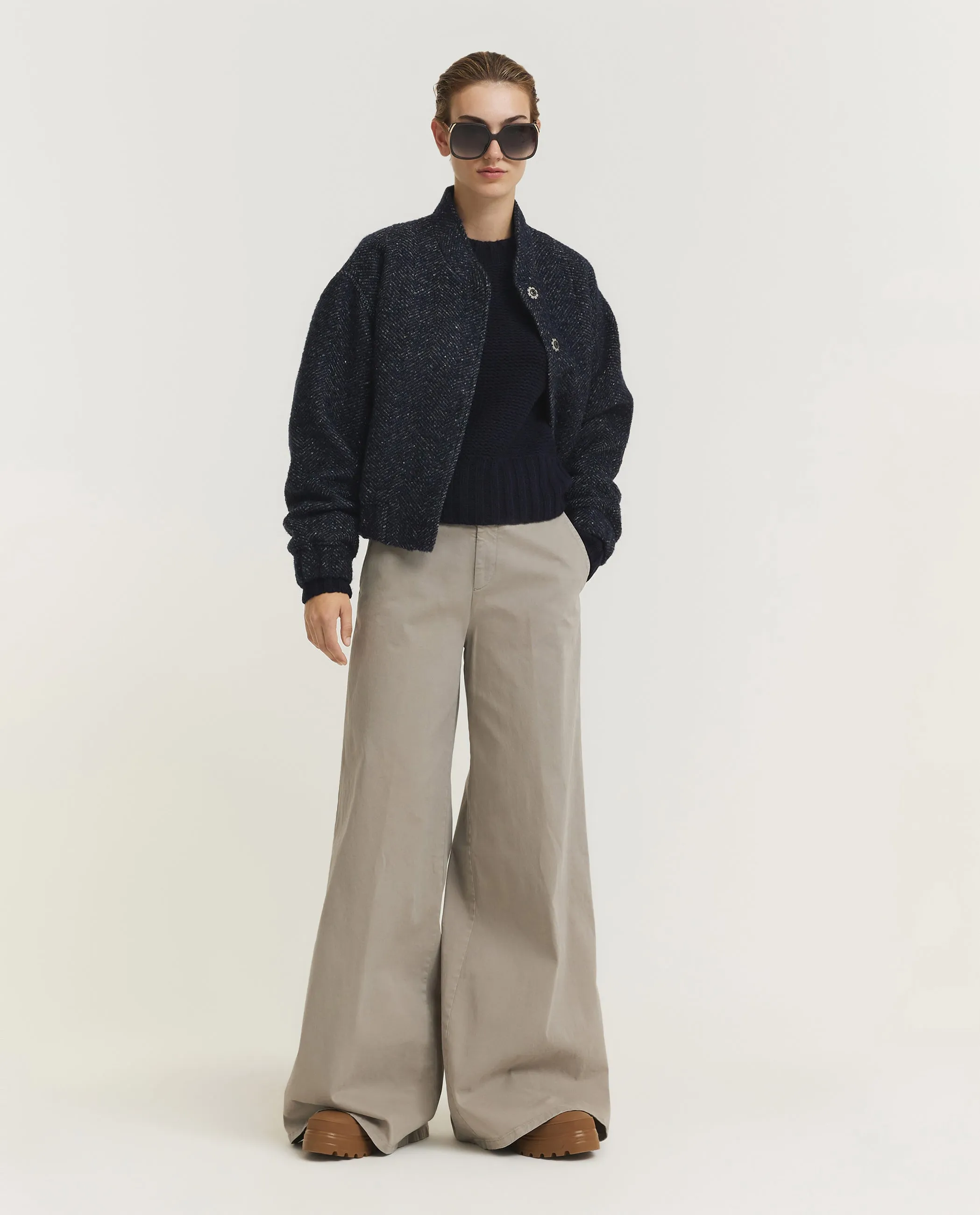 Wol Mix Bomberjack - Donkerblauw sold by Pauw Amsterdam product image thumbnail 3