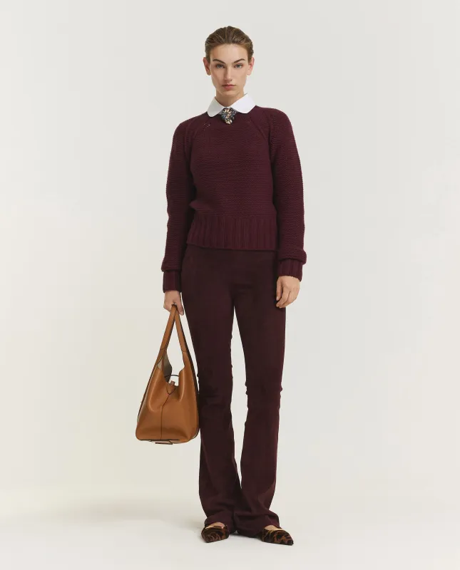 Suède Flare Broek - Paars sold by Pauw Amsterdam