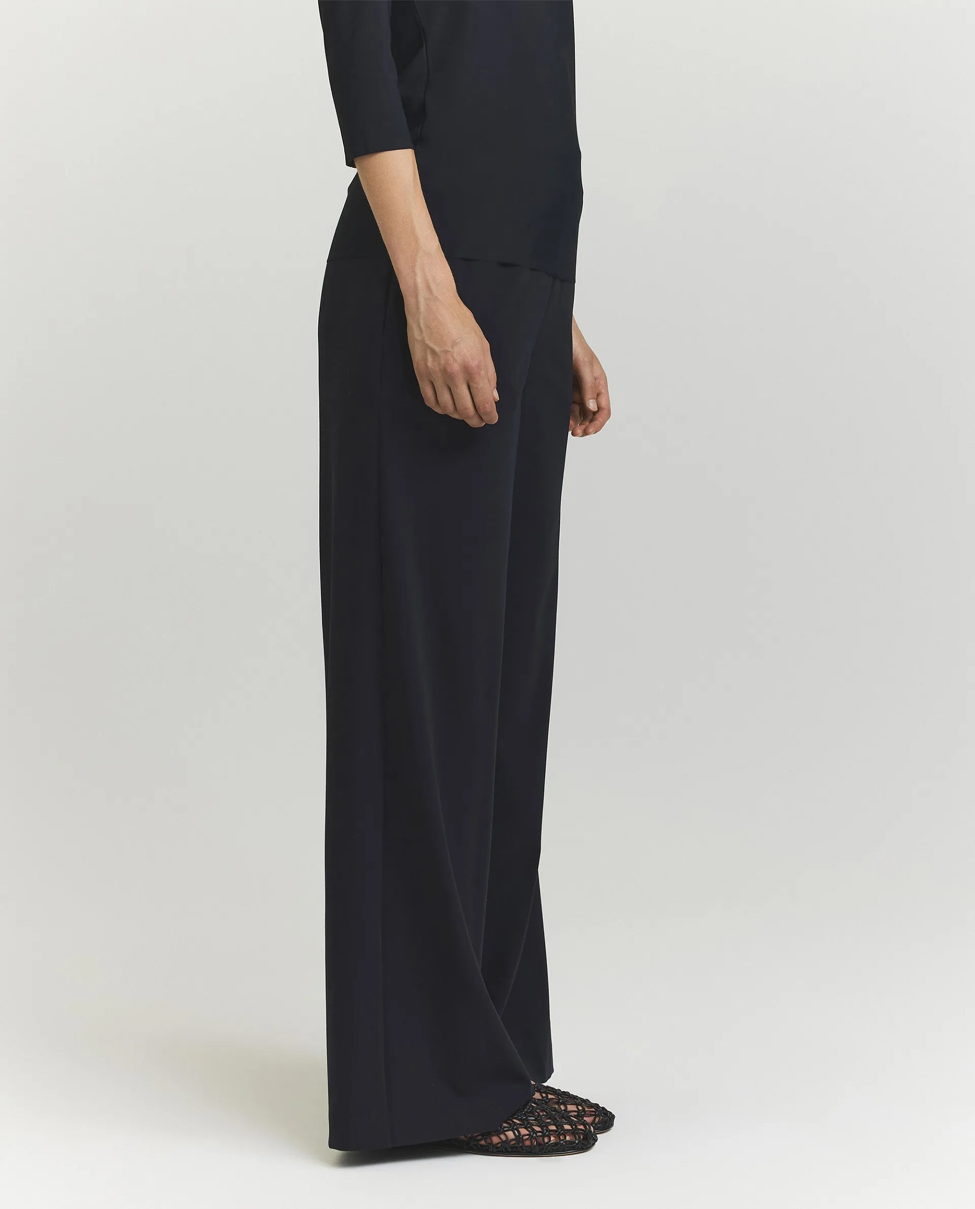 Wijde Wol Mix Broek - Donkerblauw sold by Pauw Amsterdam product image thumbnail 2