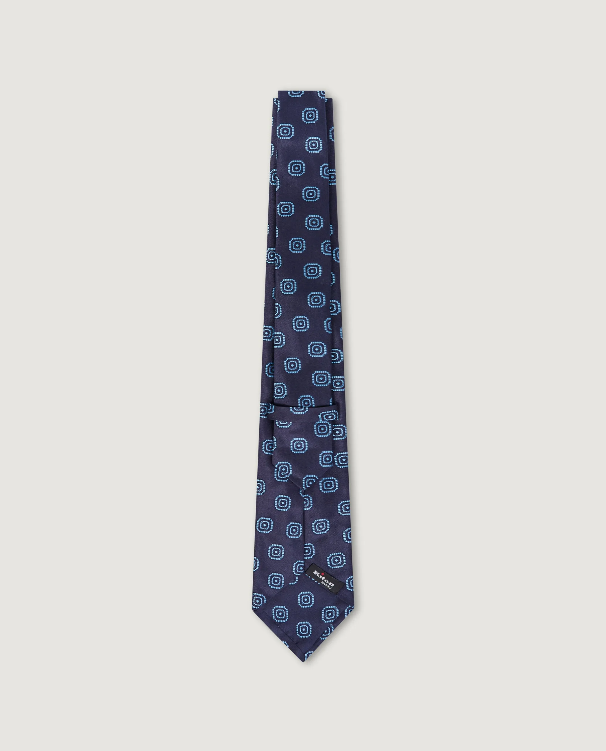 Zijden Patroon Das - Donkerblauw sold by Pauw Amsterdam product image thumbnail 3