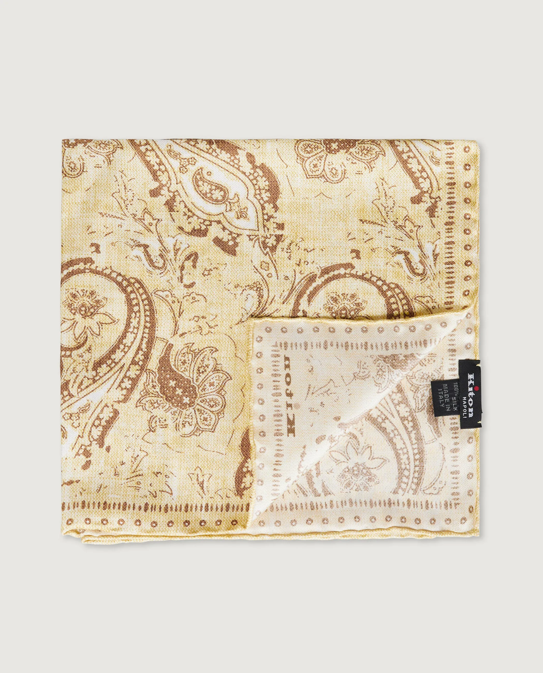 Geprinte Zijden Pochet - Geel sold by Pauw Amsterdam product image thumbnail 2