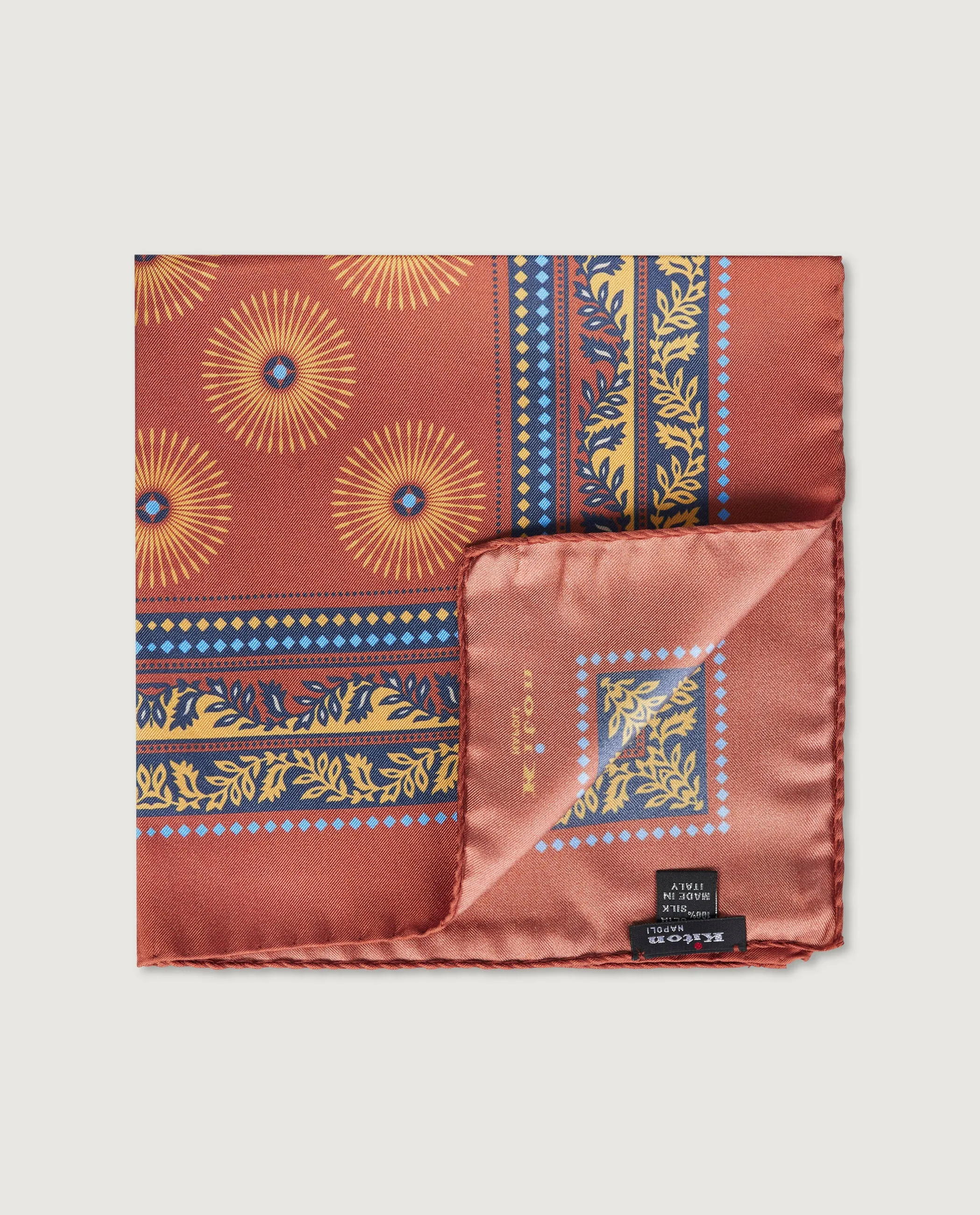 Geprinte Zijden Pochet - Oranje sold by Pauw Amsterdam product image thumbnail 2