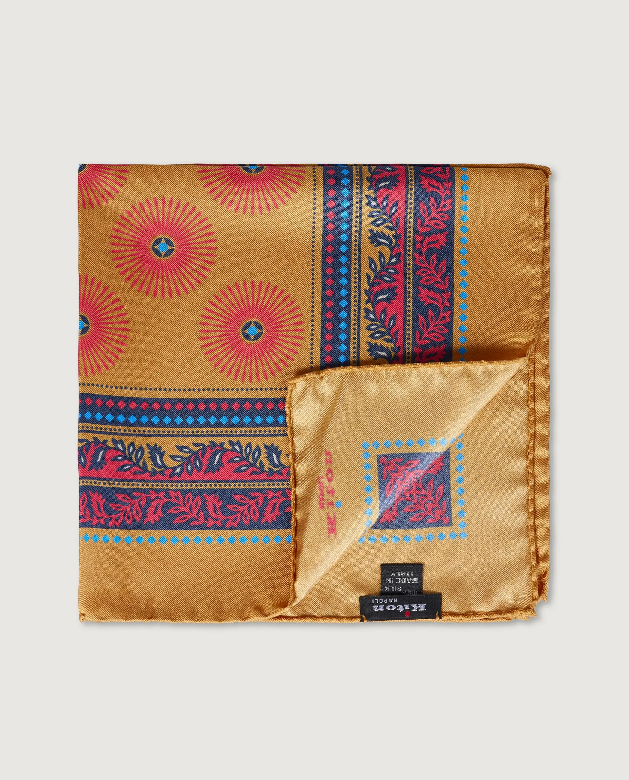 Geprinte Zijden Pochet - Geel sold by Pauw Amsterdam product image thumbnail 2