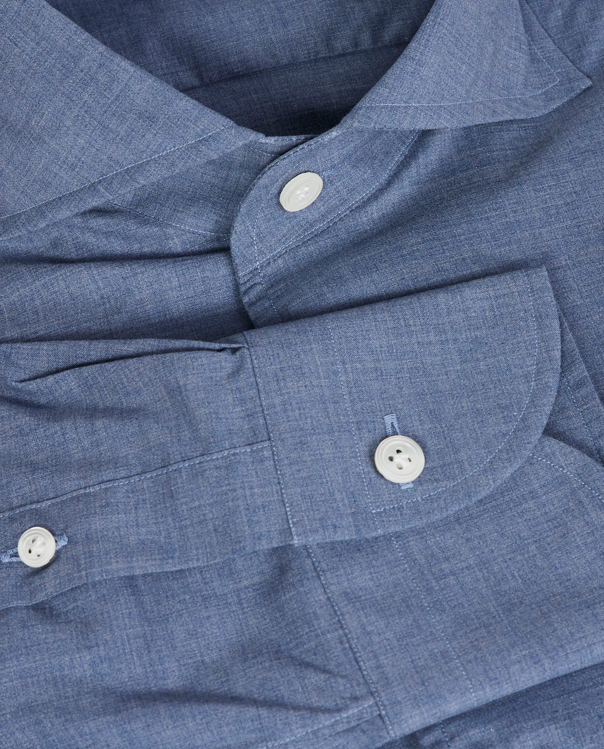 Katoenen Multitone Shirt - Blauw sold by Pauw Amsterdam product image thumbnail 3