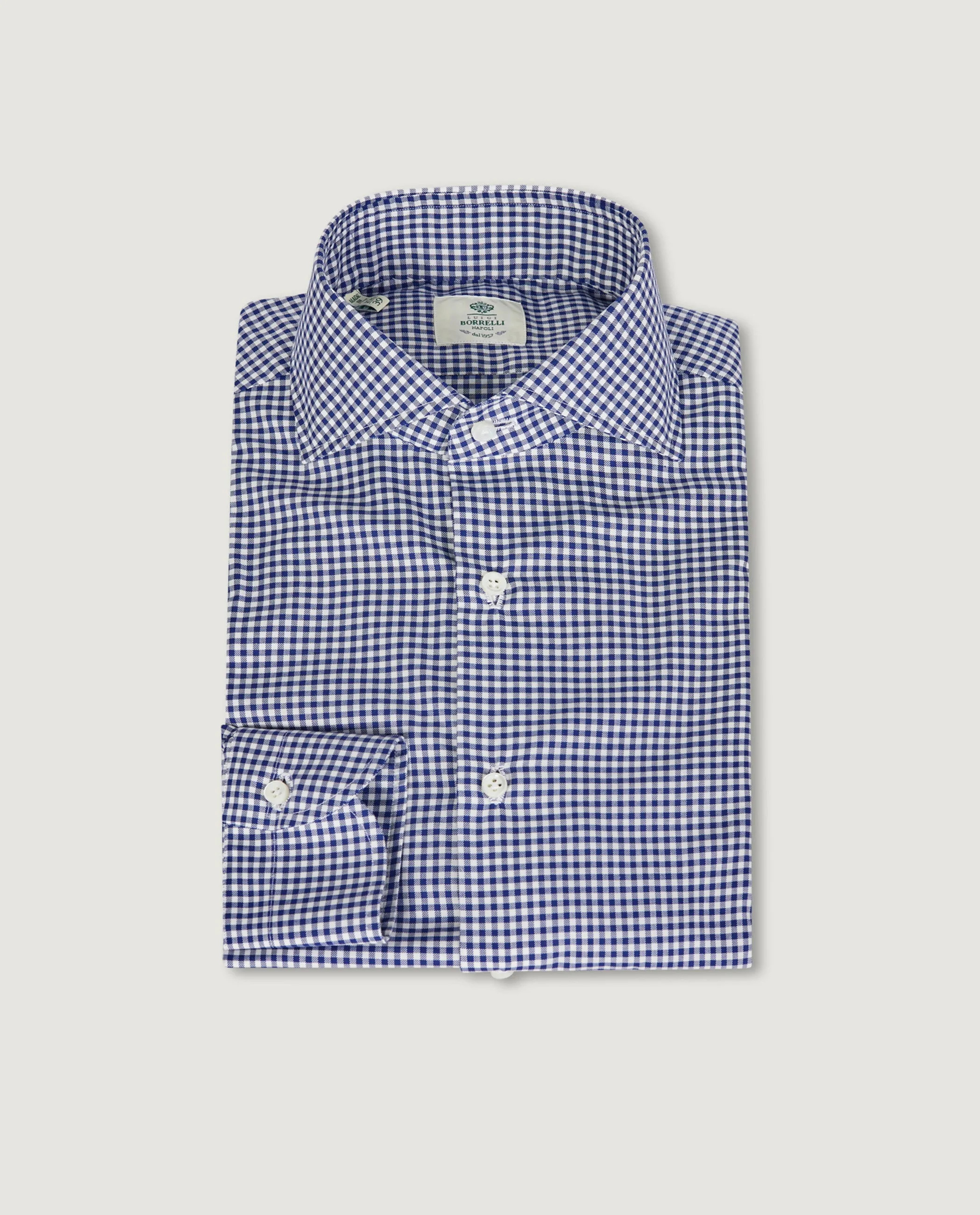 Geruit Katoenen Shirt - Blauw sold by Pauw Amsterdam
