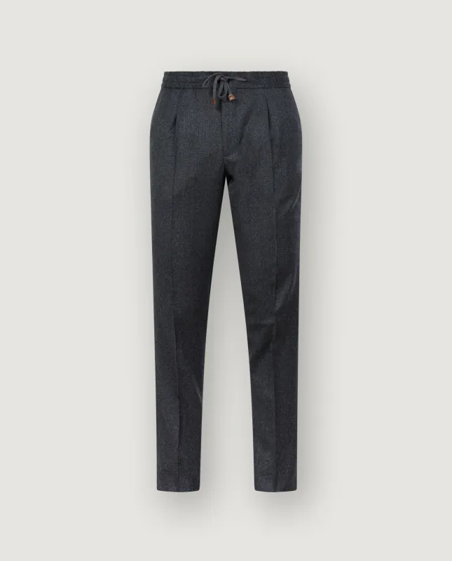 Wol Flannel Broek - Donkergrijs sold by Pauw Amsterdam