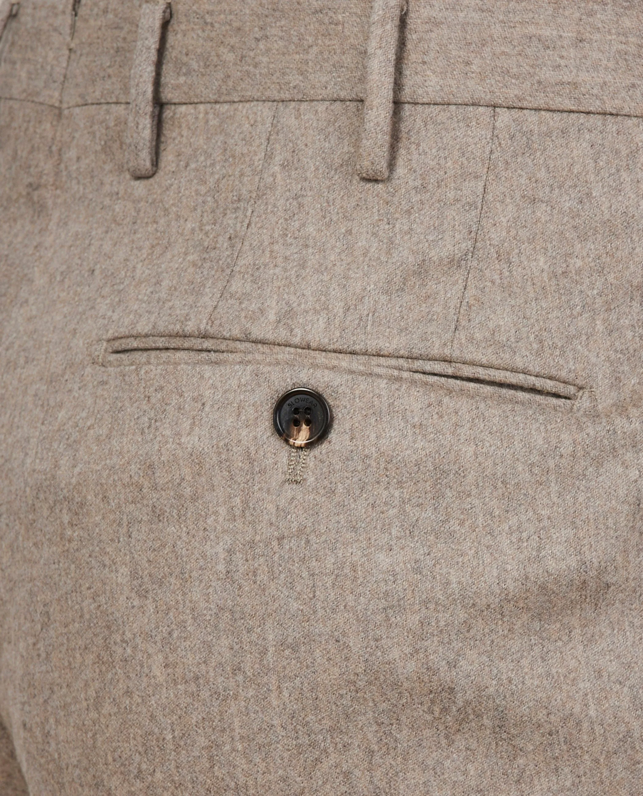 Wol Cashmere Flannel Broek - Lichtbruin sold by Pauw Amsterdam product image thumbnail 2