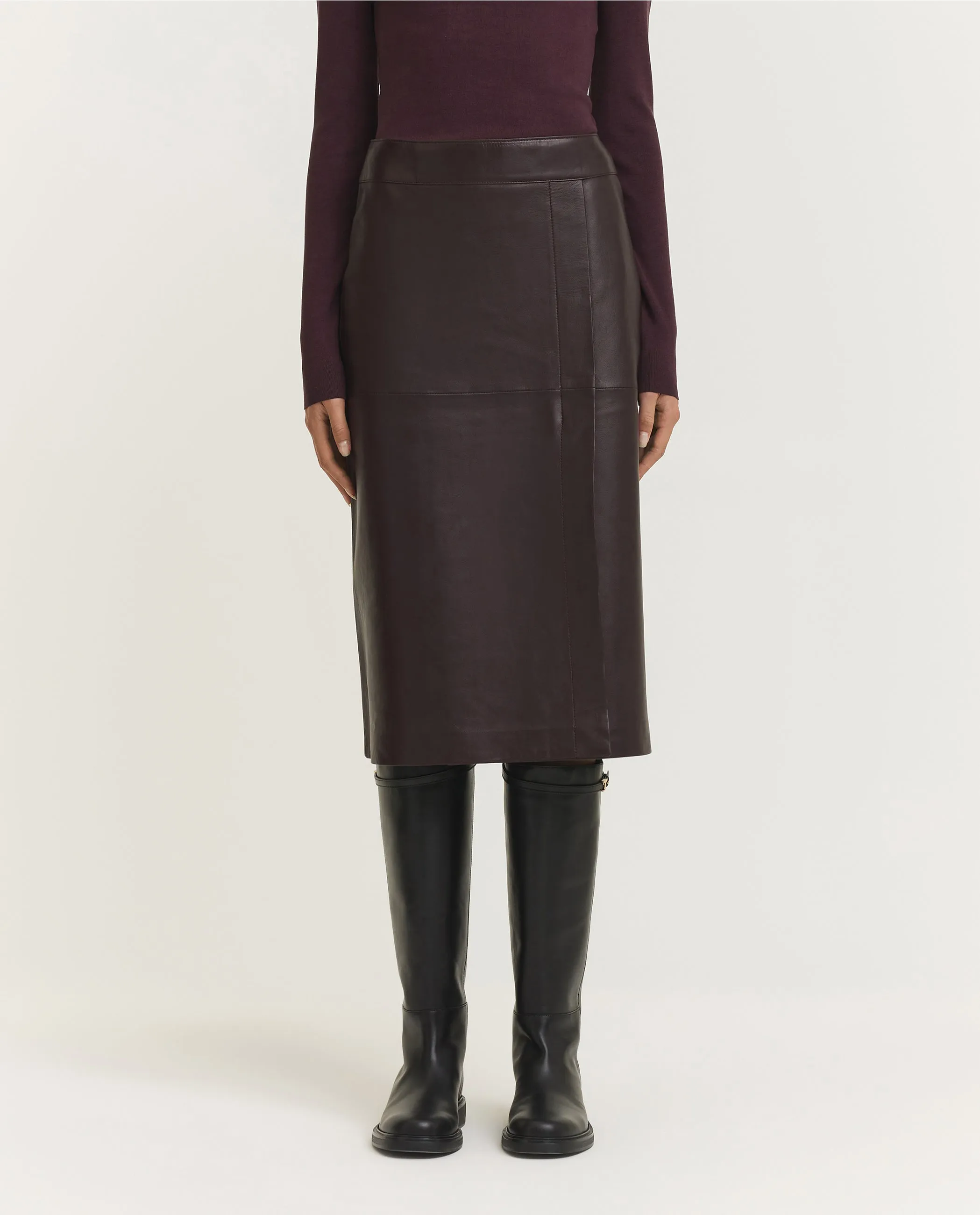 Sèvres Nappa Leren Rok - Paars sold by Pauw Amsterdam product image thumbnail 2