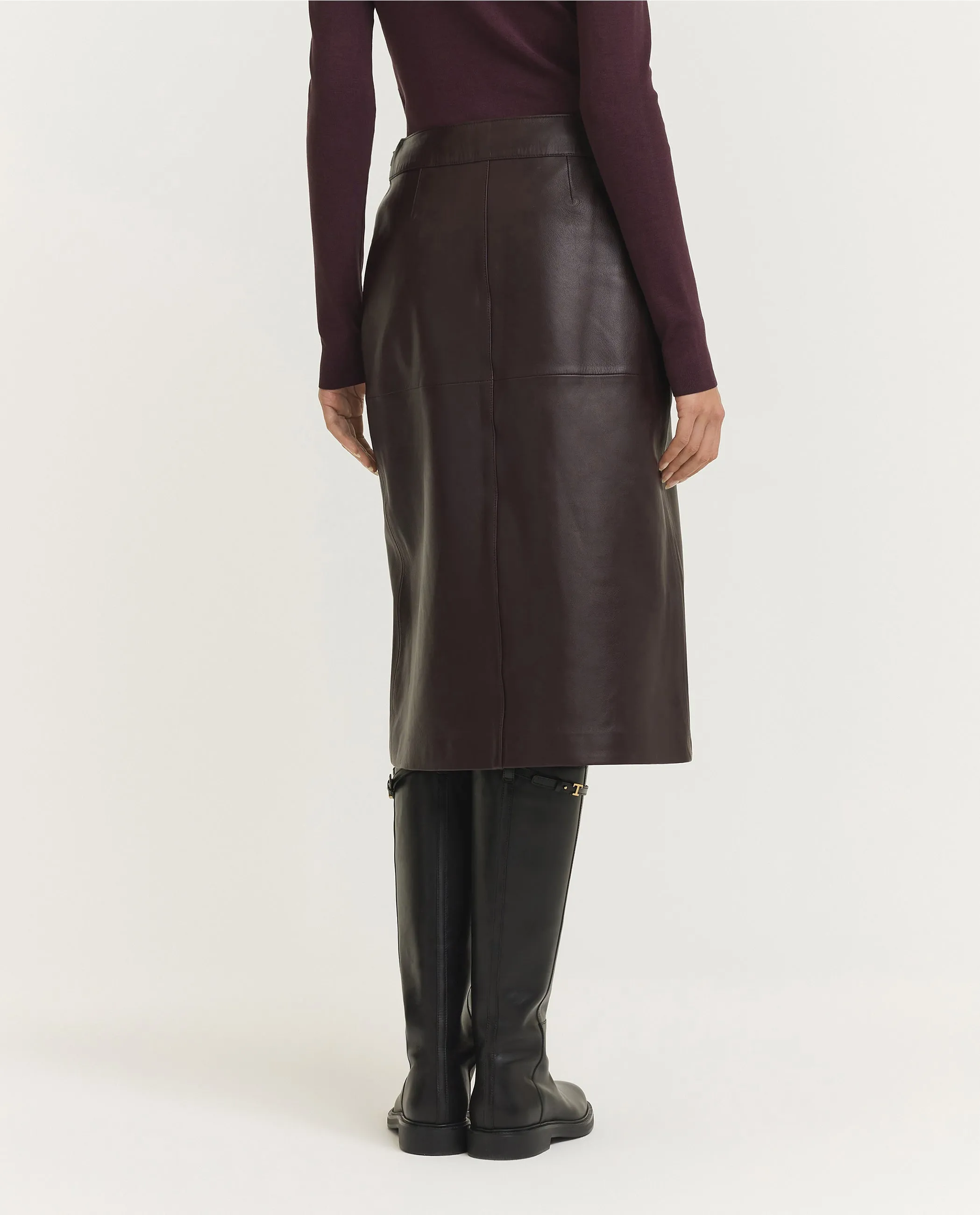 Sèvres Nappa Leren Rok - Paars sold by Pauw Amsterdam product image thumbnail 4
