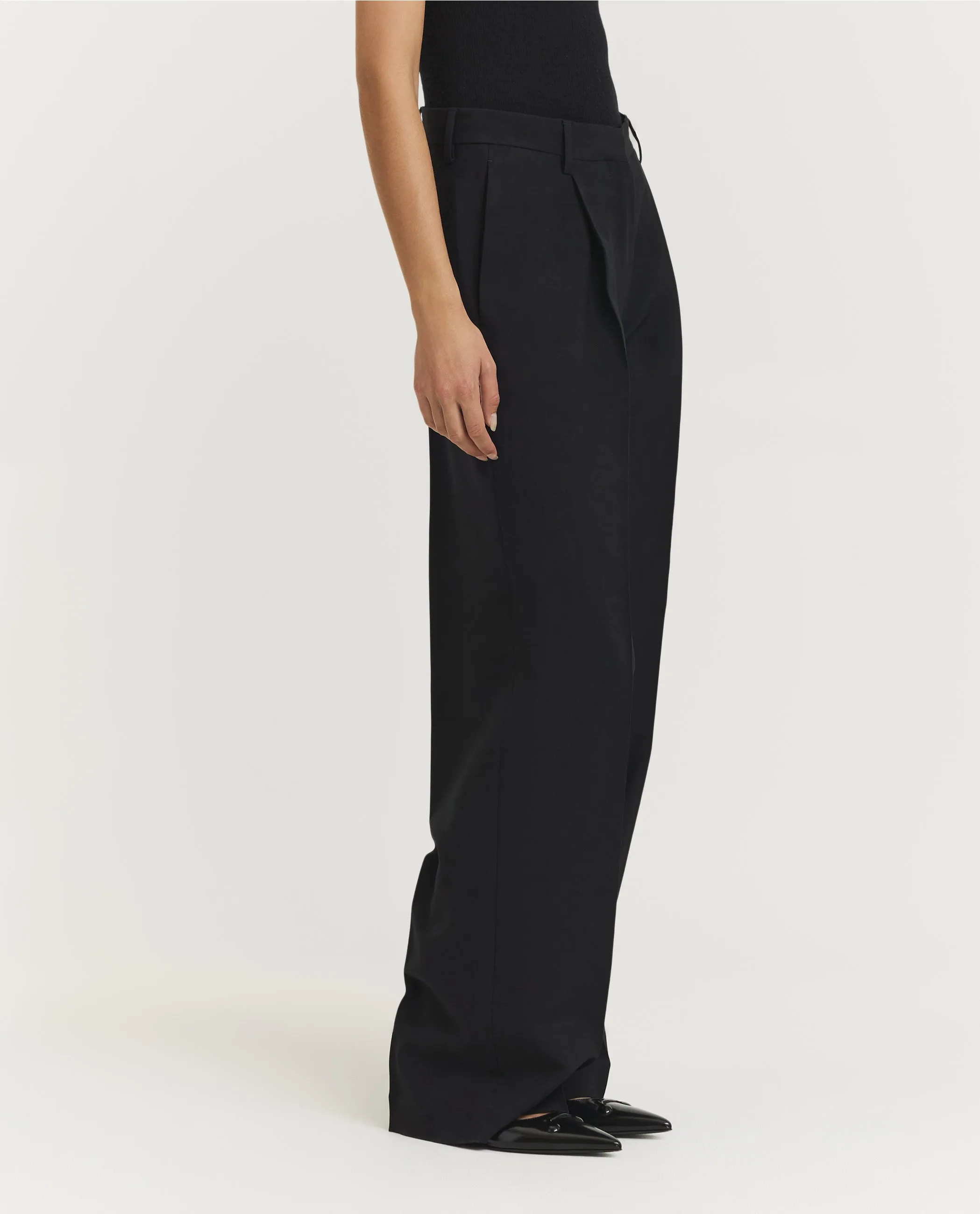 Portias Wol Mohair Pantalon - Zwart sold by Pauw Amsterdam product image thumbnail 3