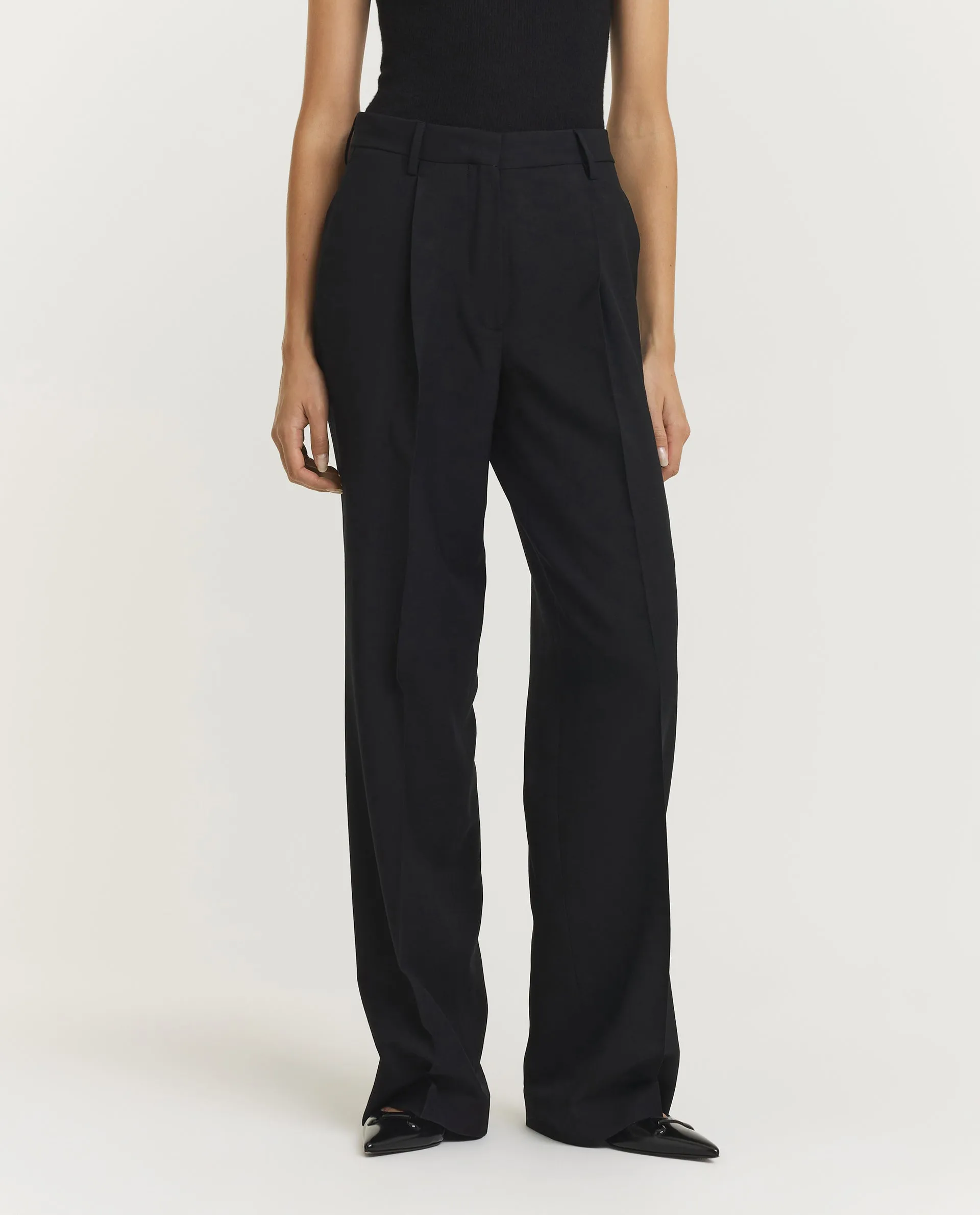 Portias Wol Mohair Pantalon - Zwart sold by Pauw Amsterdam product image thumbnail 2