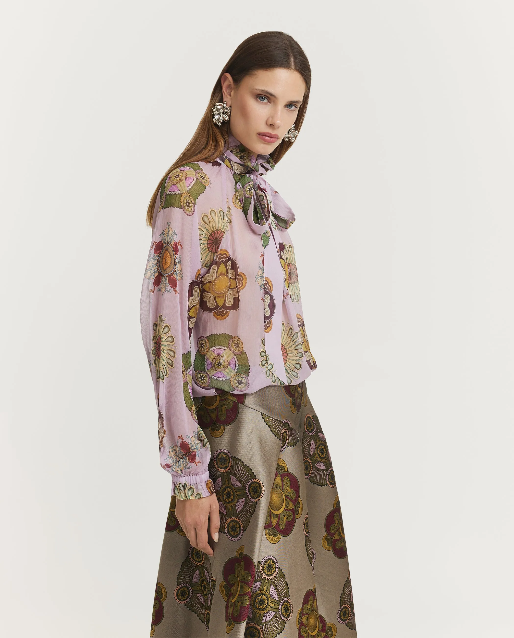 Zijden Cerere Blouse - Roze sold by Pauw Amsterdam product image thumbnail 4