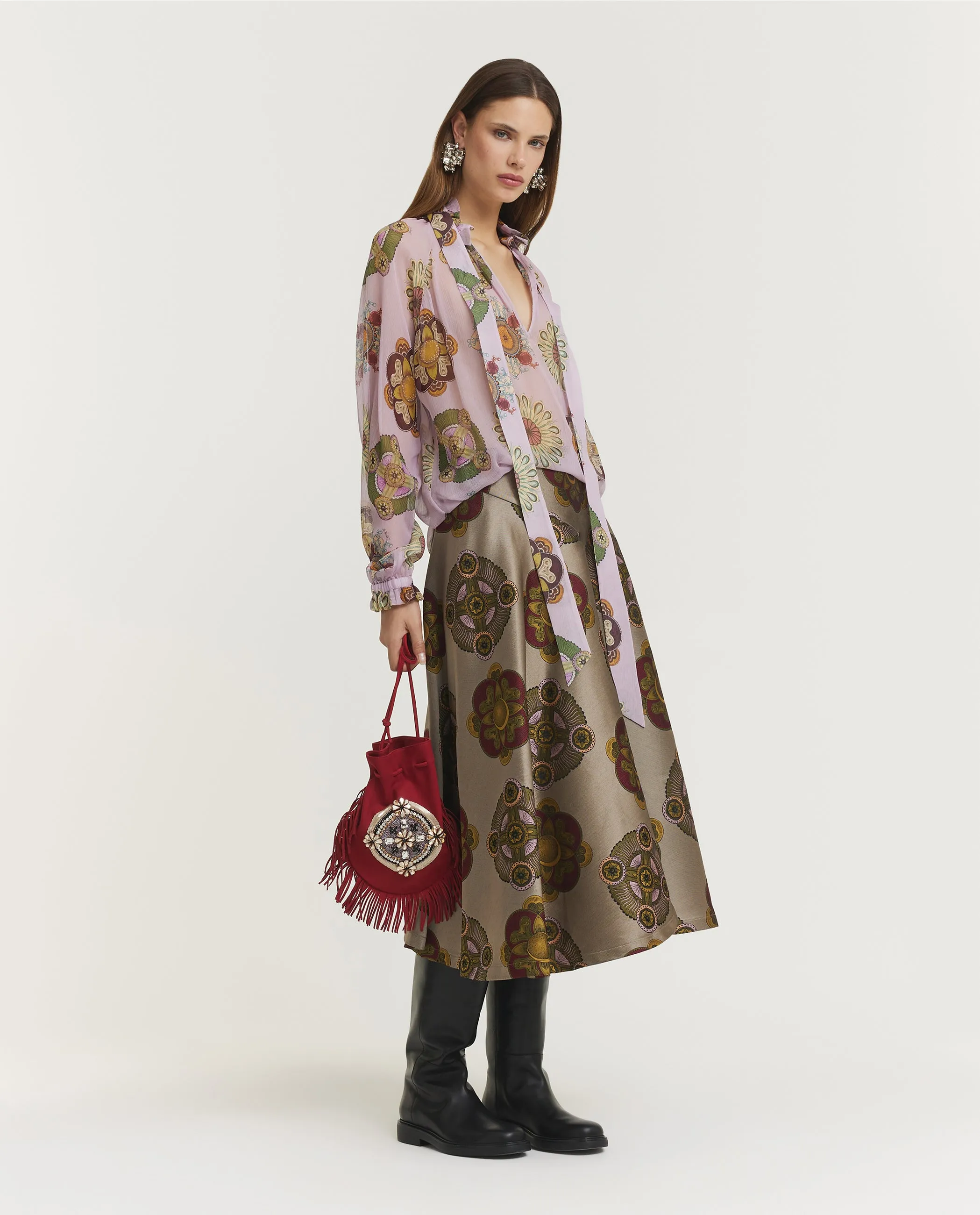 Zijden Cerere Blouse - Roze sold by Pauw Amsterdam product image thumbnail 3