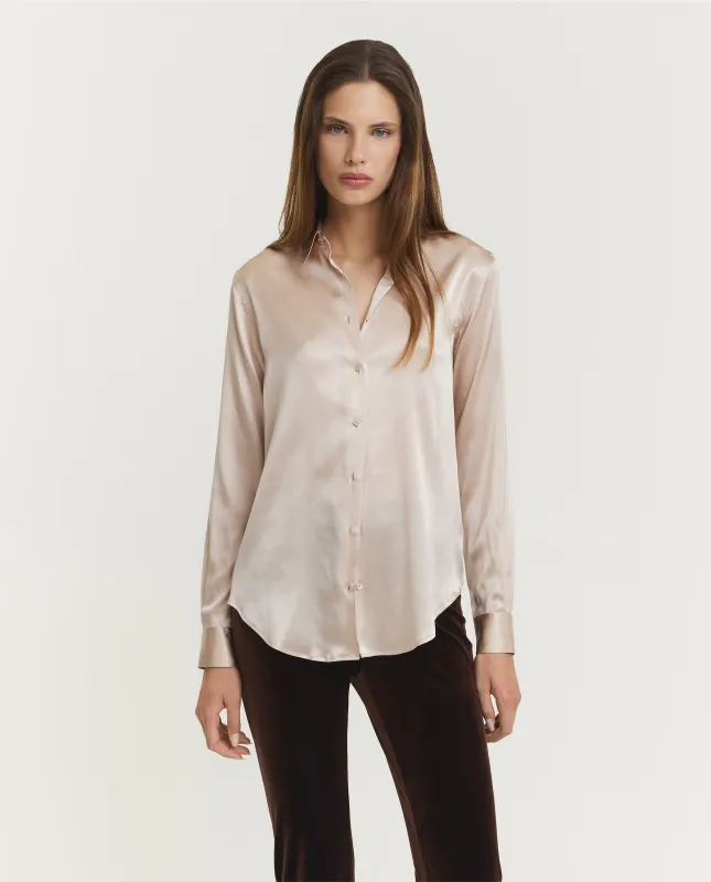 Zijden Marta Blouse - Ecru sold by Pauw Amsterdam