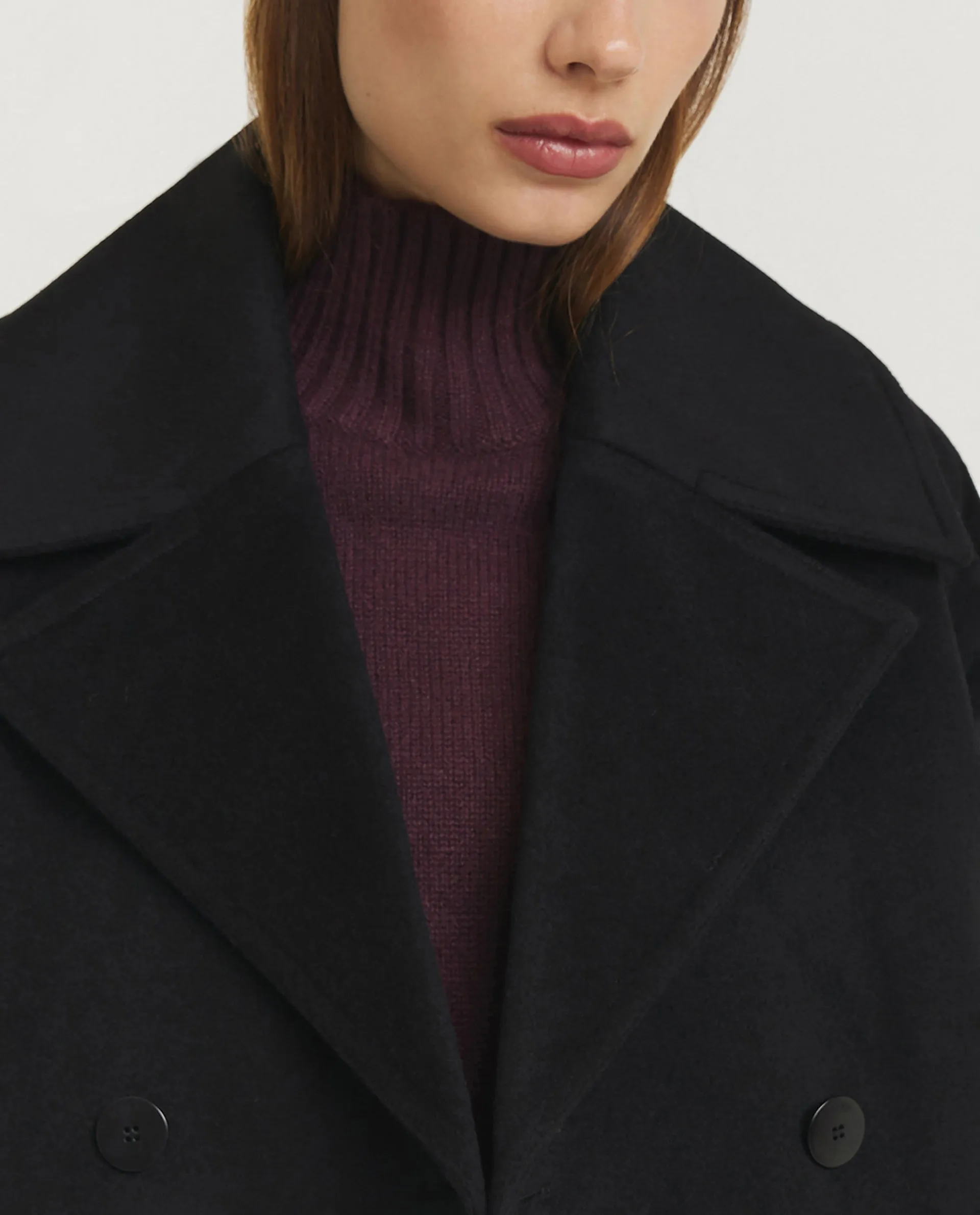 Luc Wool Cashmere Jas - Zwart sold by Pauw Amsterdam product image thumbnail 2