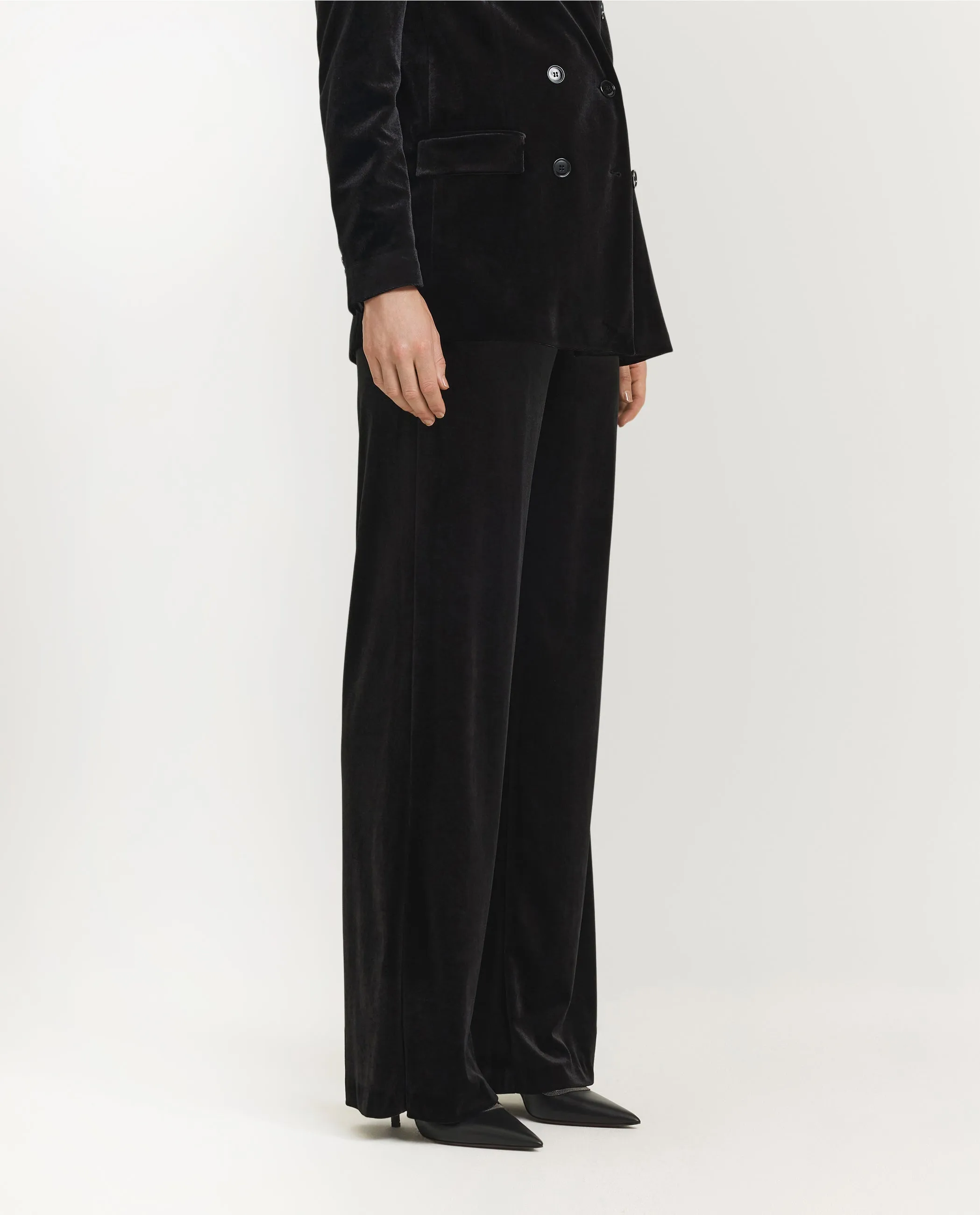 Fluwelen Wijde Pantalon - Zwart sold by Pauw Amsterdam product image thumbnail 3