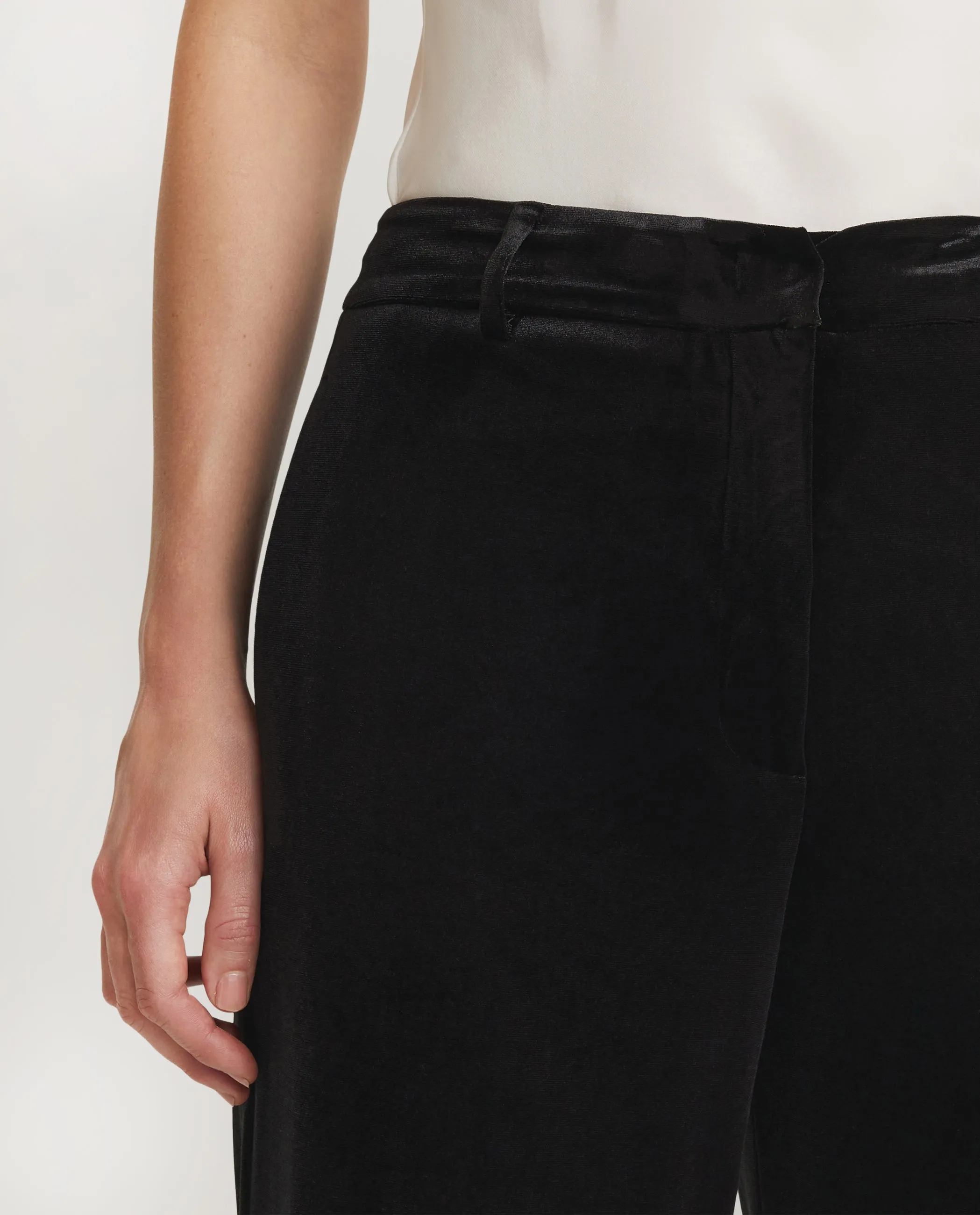 Fluwelen Wijde Pantalon - Zwart sold by Pauw Amsterdam product image thumbnail 5