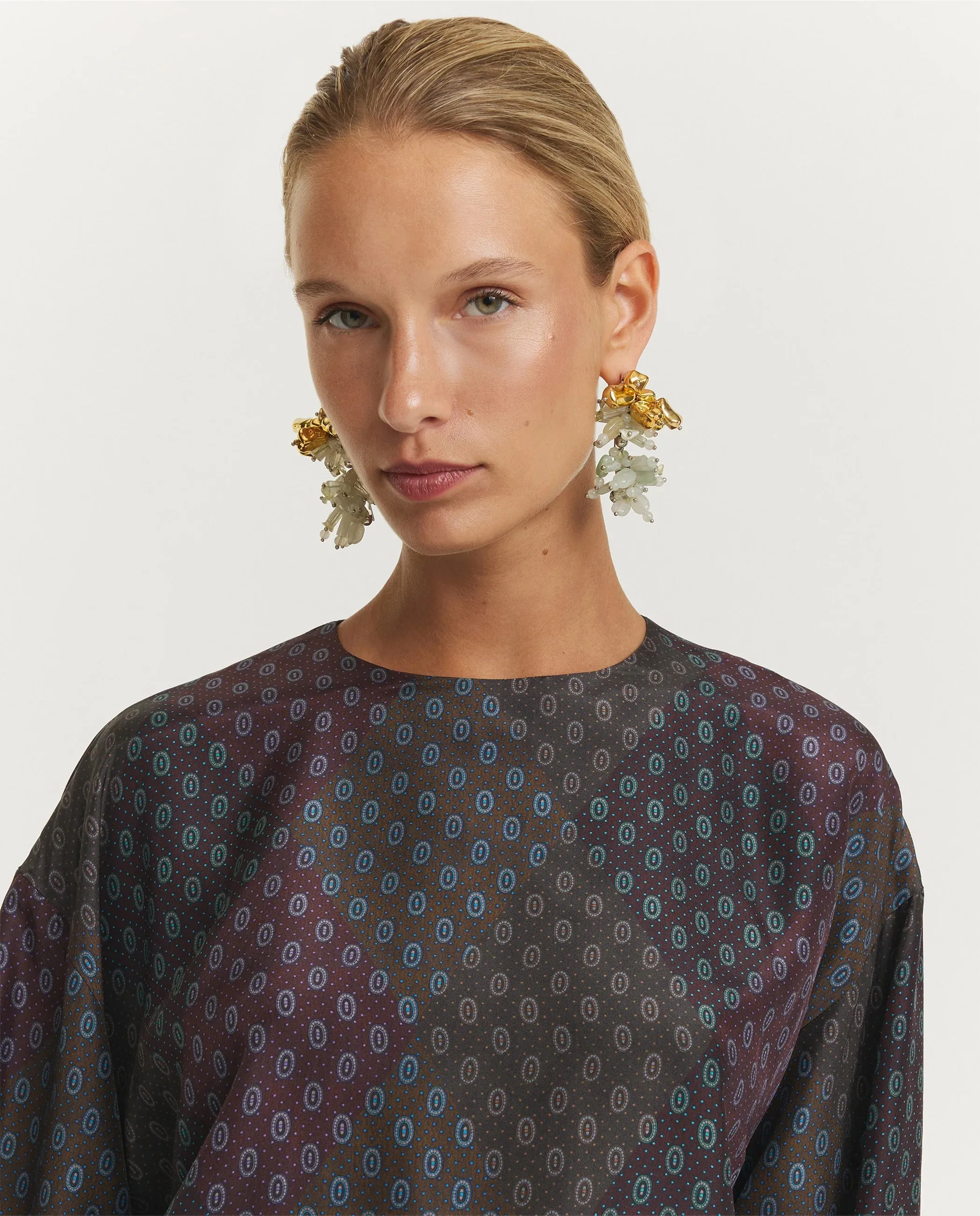 Gekraalde Gem Oorbellen - Goud sold by Pauw Amsterdam product image thumbnail 2