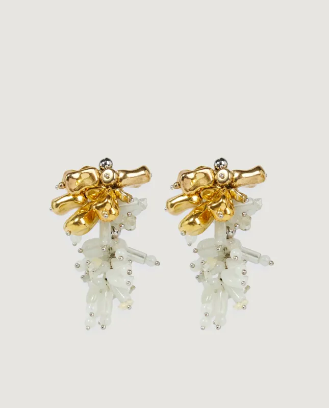 Gekraalde Gem Oorbellen - Goud sold by Pauw Amsterdam