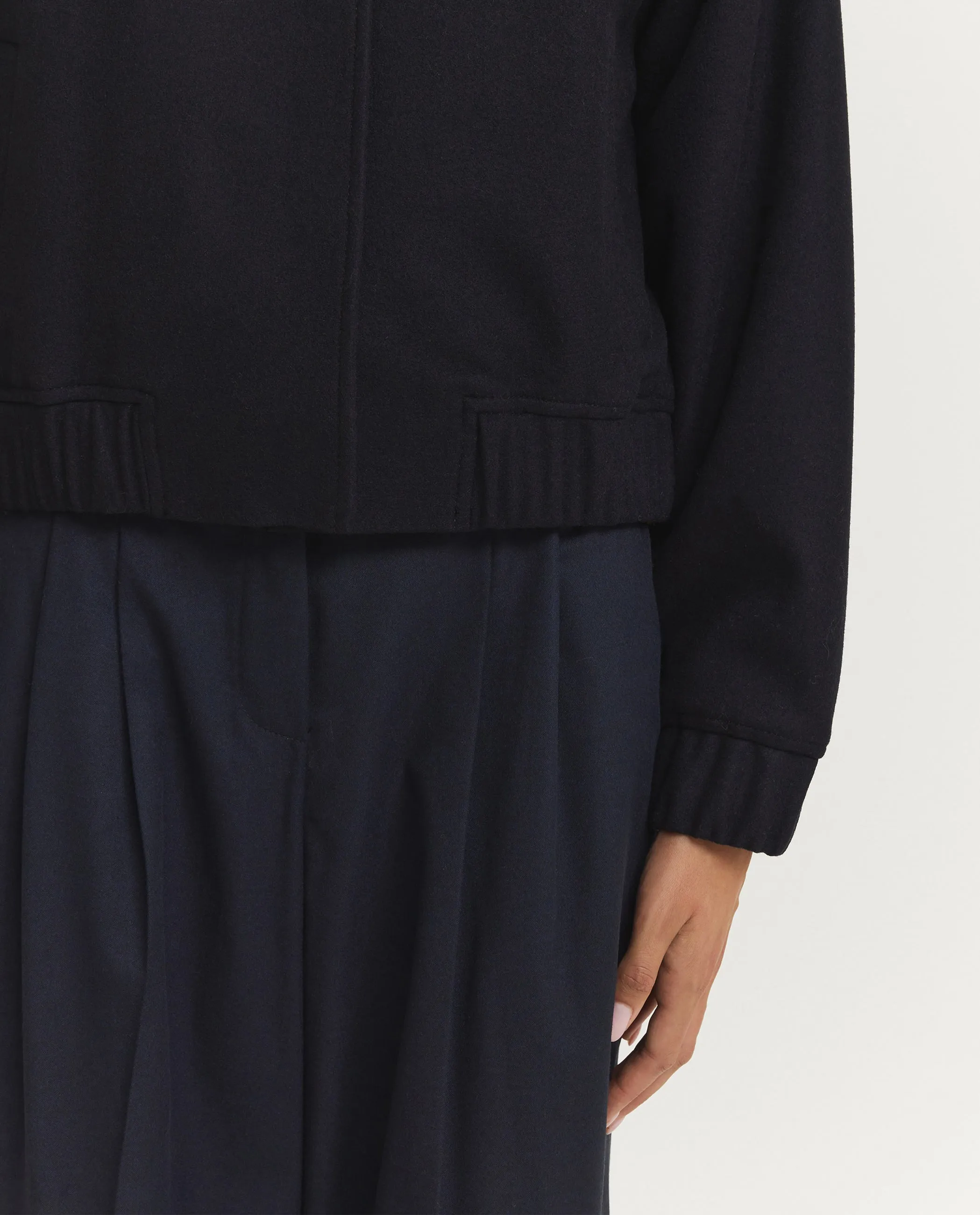 Wollen Bomberjack - Donkerblauw sold by Pauw Amsterdam product image thumbnail 2